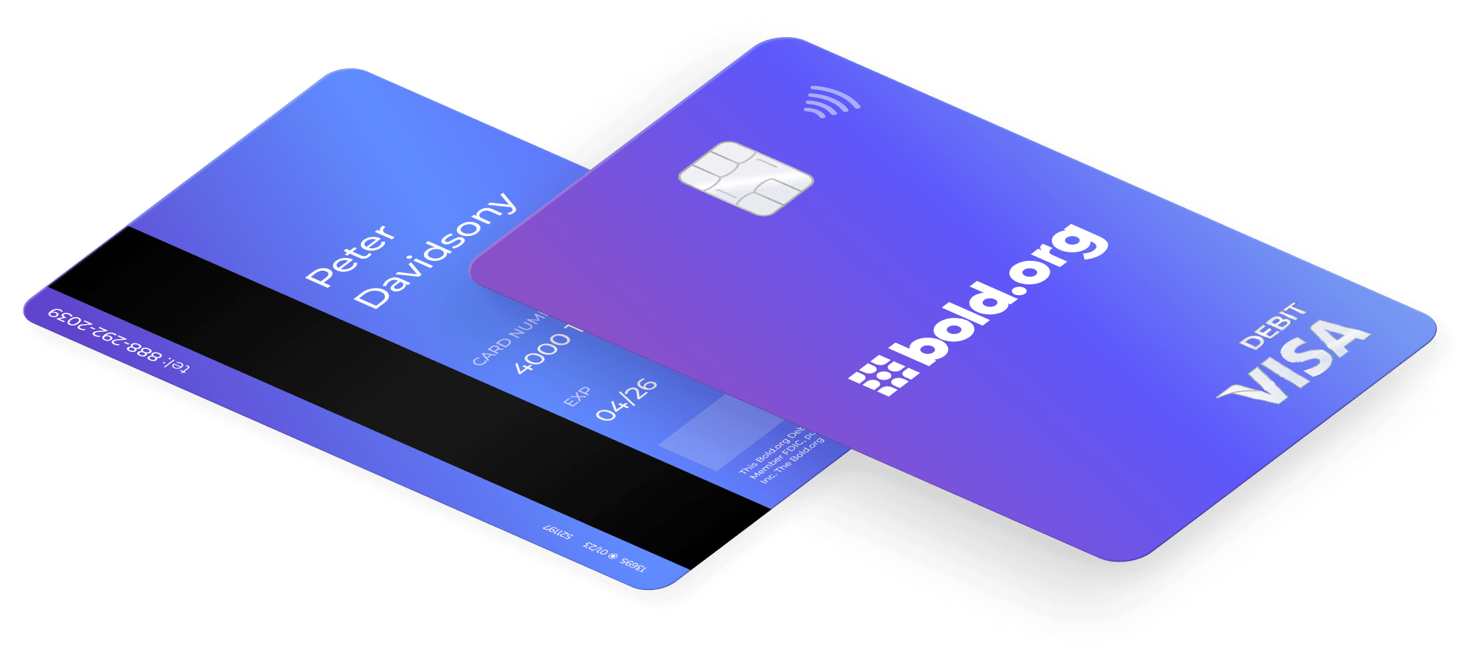 two debit visa cards