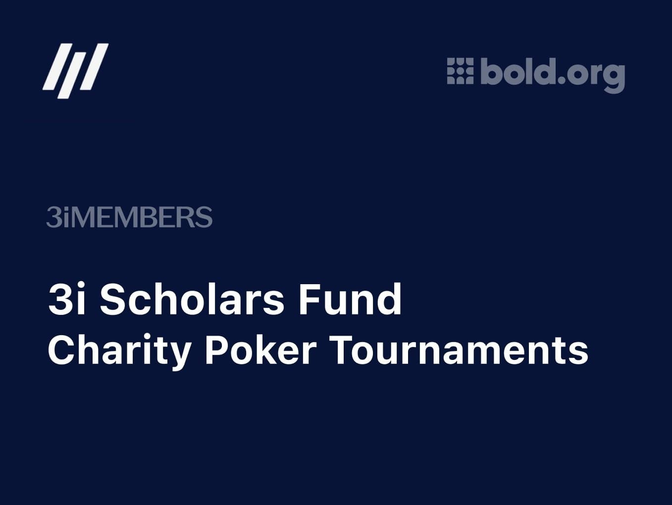 3i Scholars Fund 2026