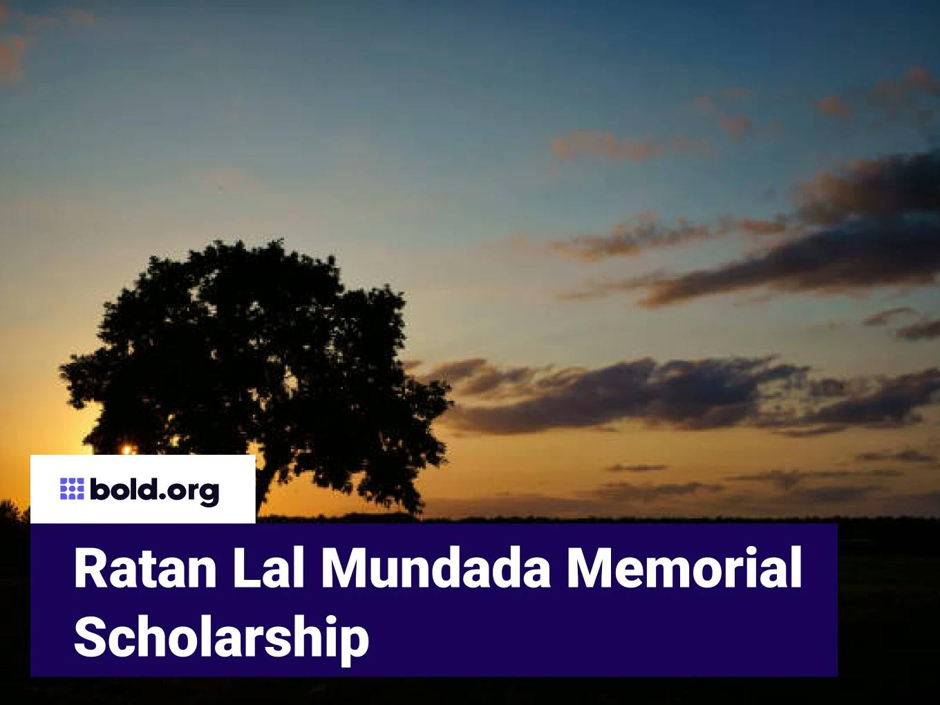 Ratan Lal Mundada Memorial Scholarship