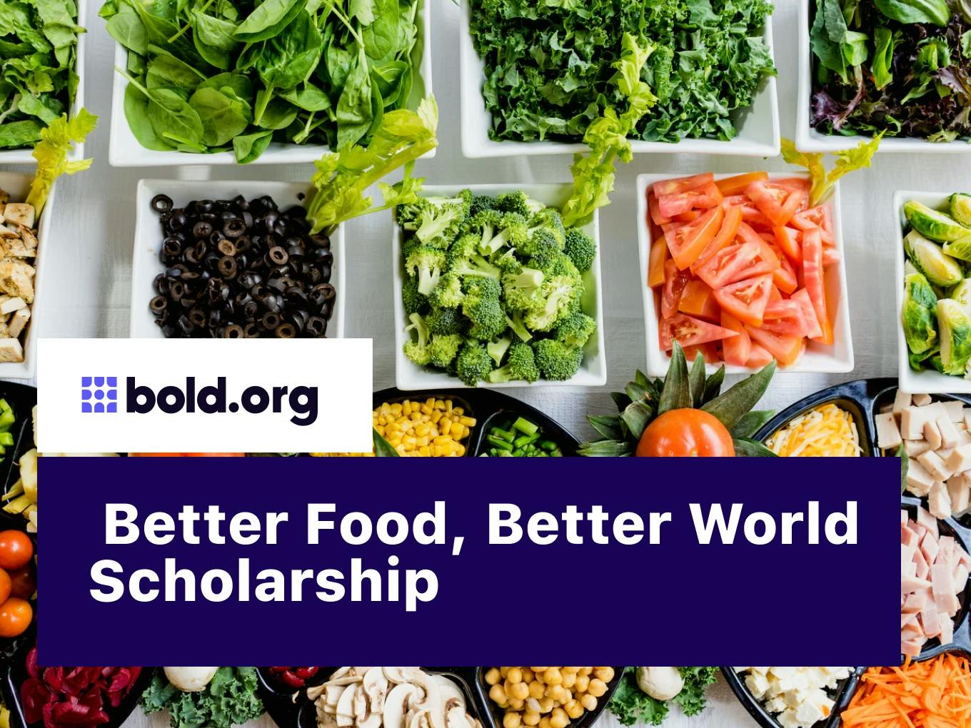 Better Food, Better World Scholarship