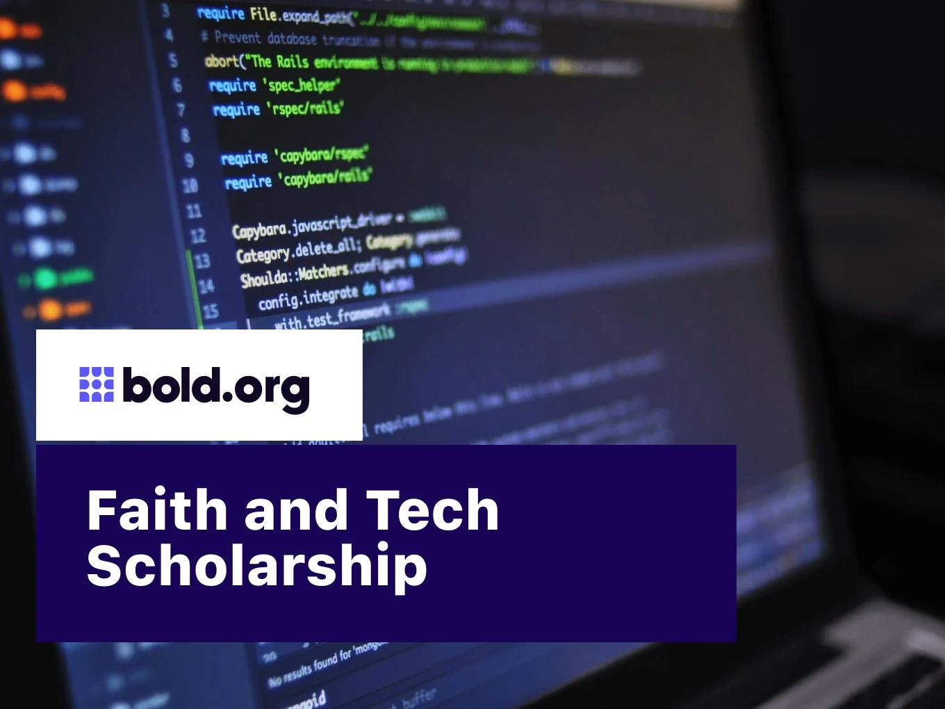 Faith and Tech Scholarship