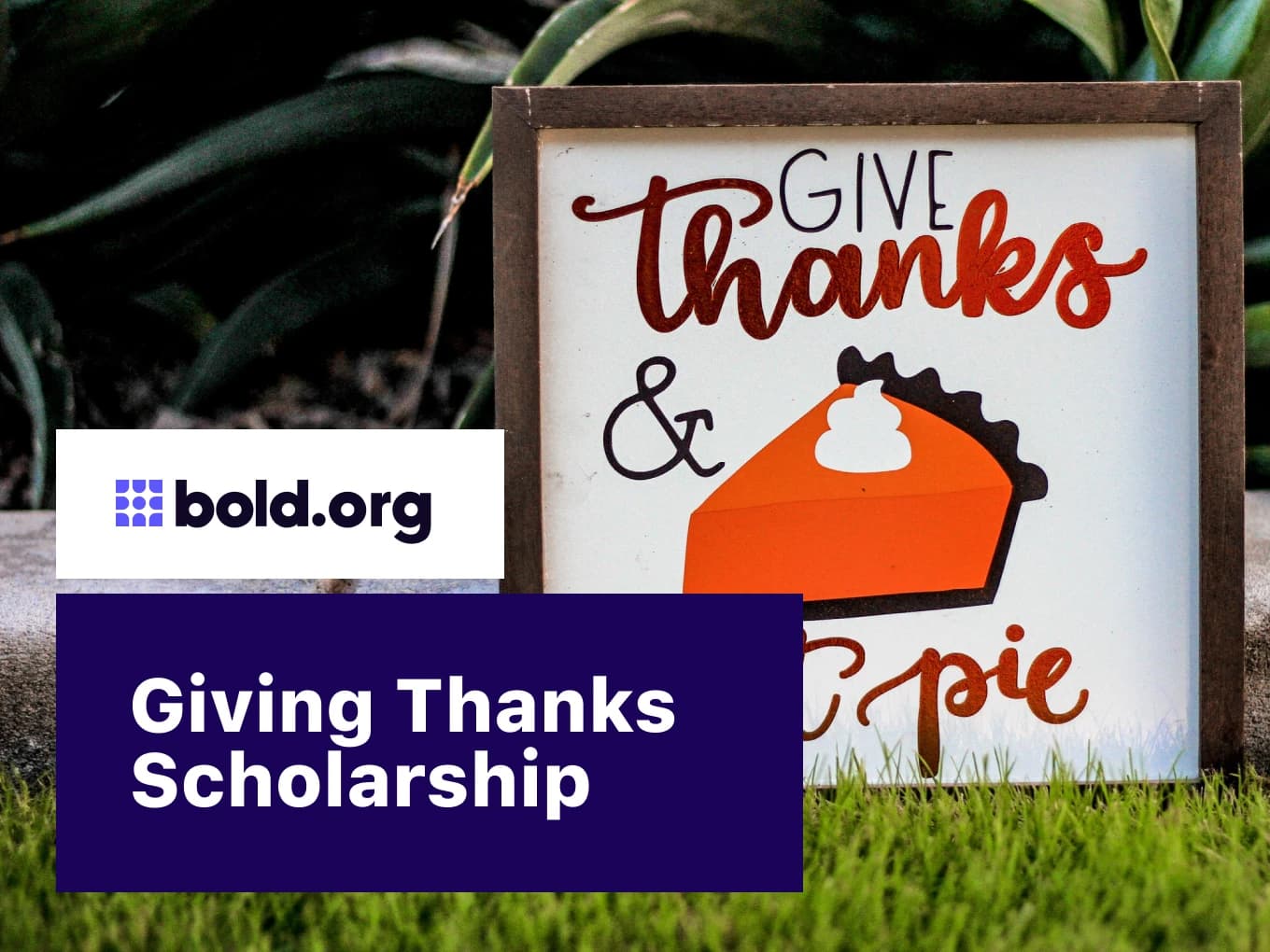 Giving Thanks Scholarship