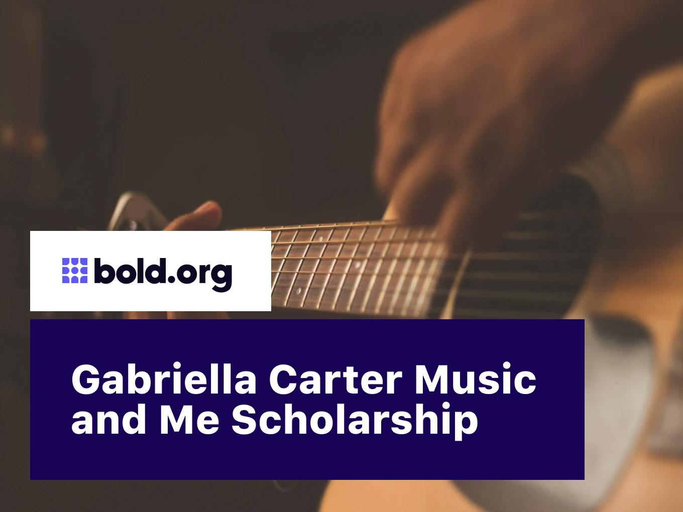 Gabriella Carter Music and Me Scholarship