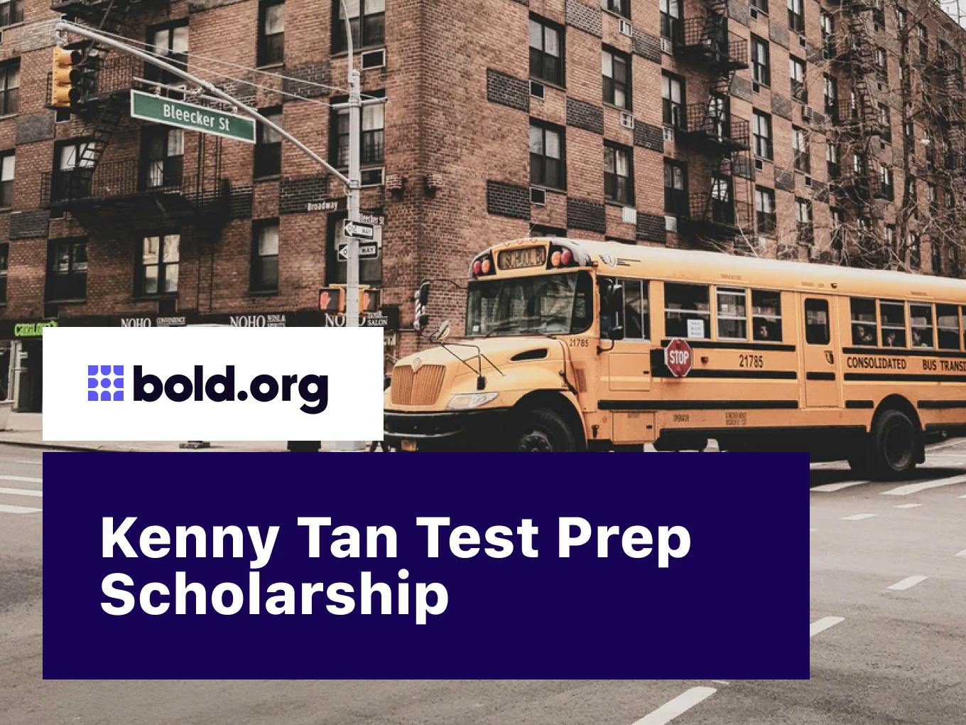 Kenny Tan Test Prep Scholarship