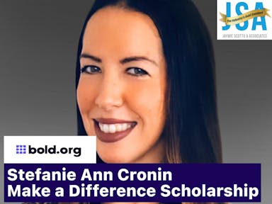 Cover image for Stefanie Ann Cronin Make a Difference Scholarship