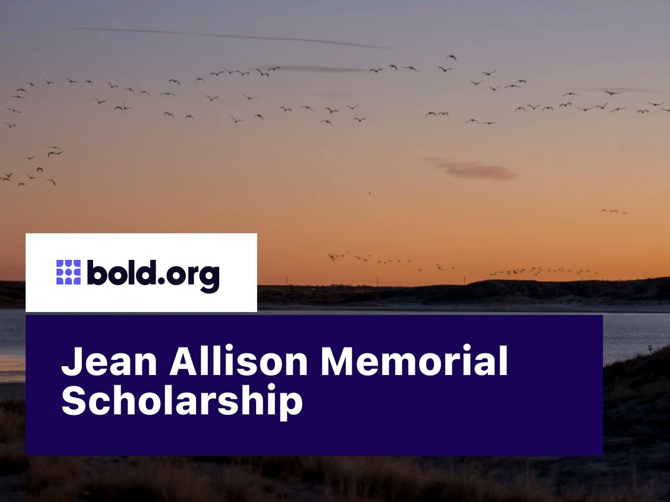 Jean Allison Memorial Scholarship