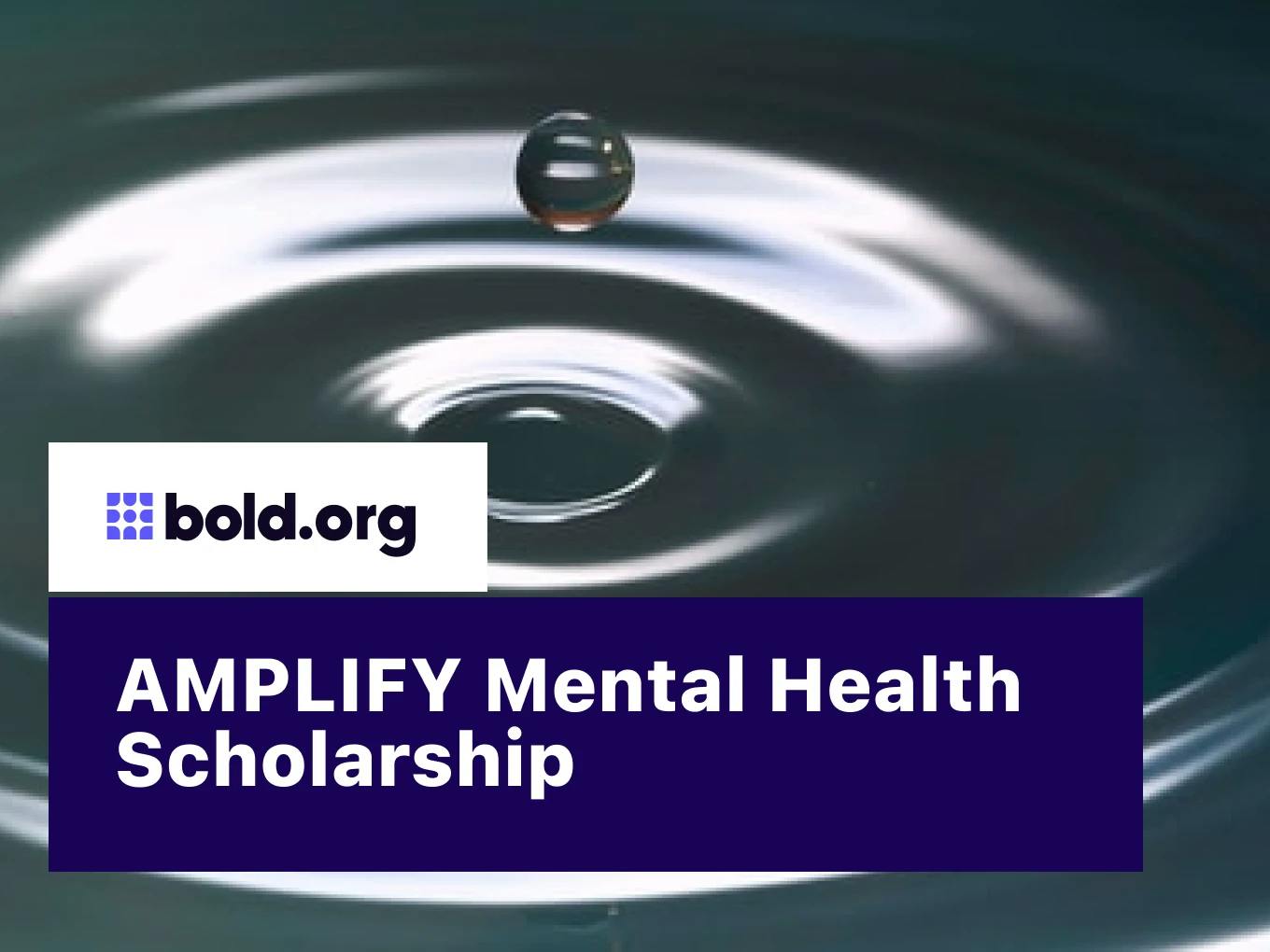 AMPLIFY Mental Health Scholarship