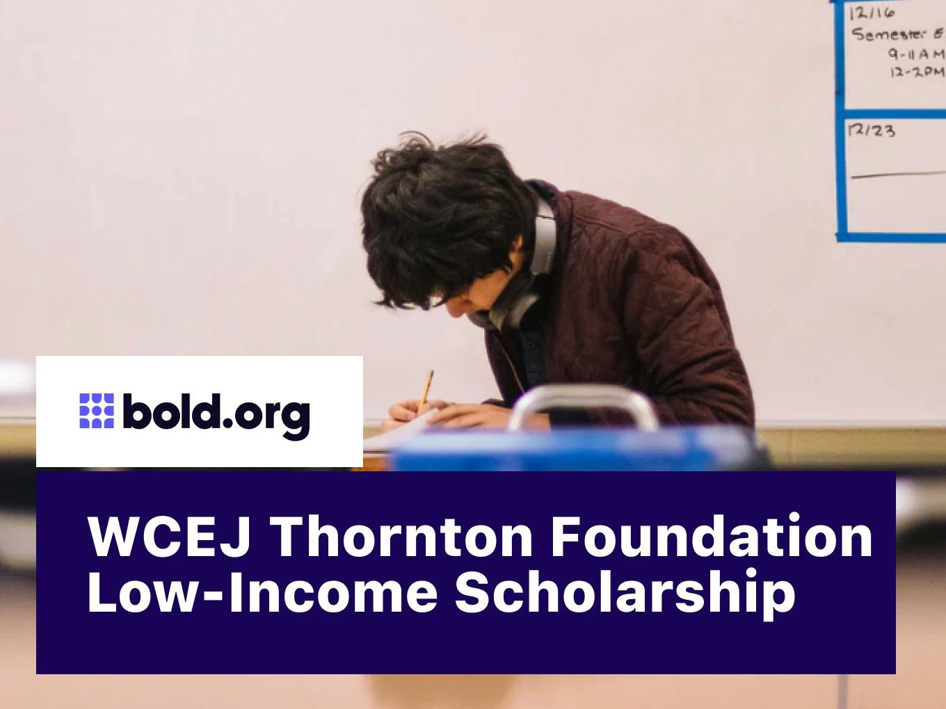 WCEJ Thornton Foundation Low-Income Scholarship