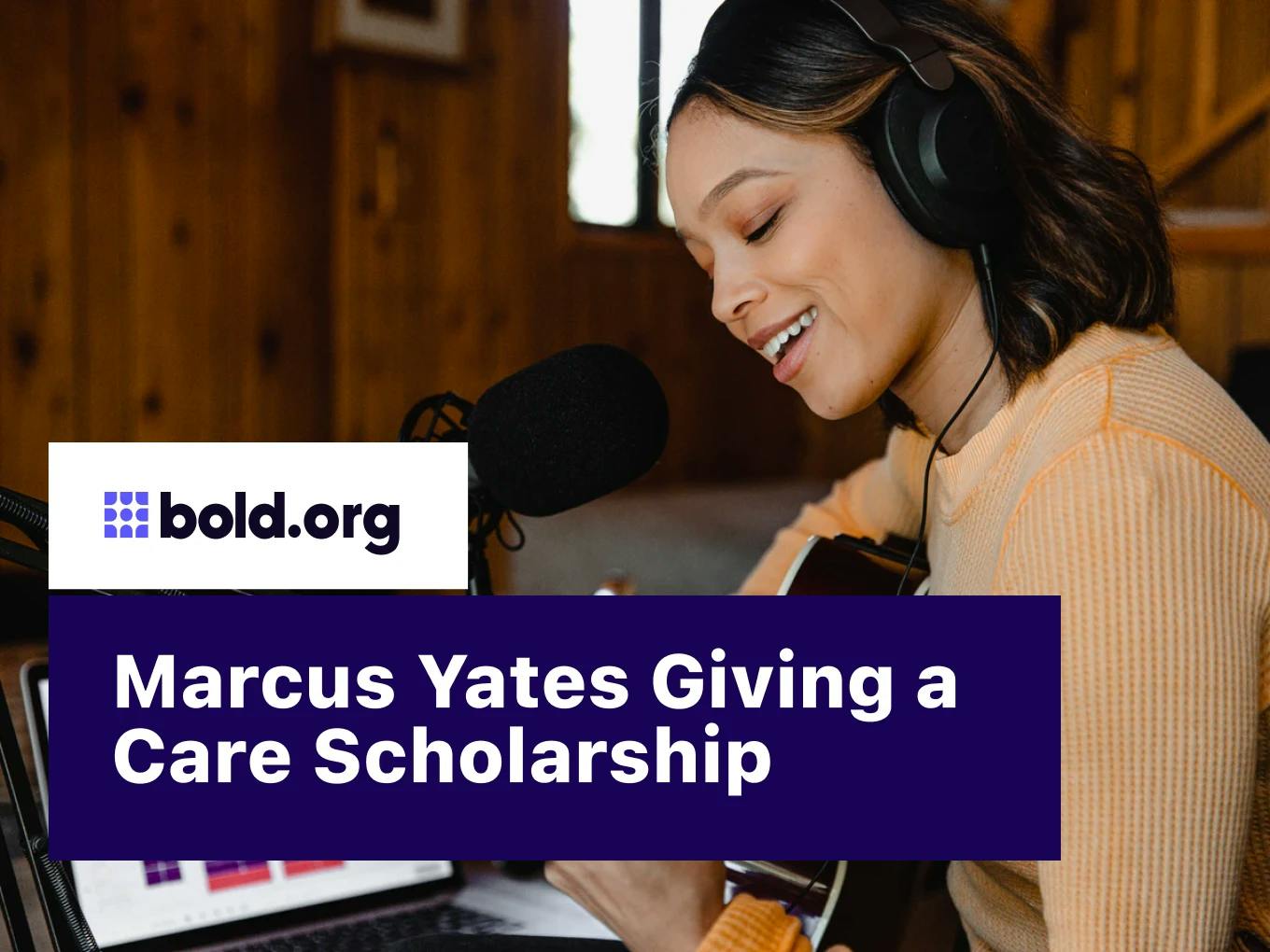 Marcus Yates Giving A Care Scholarship