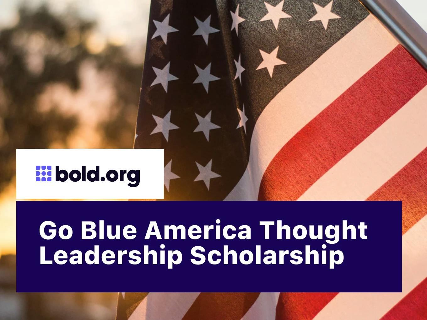 Go Blue America Thought Leadership Scholarship