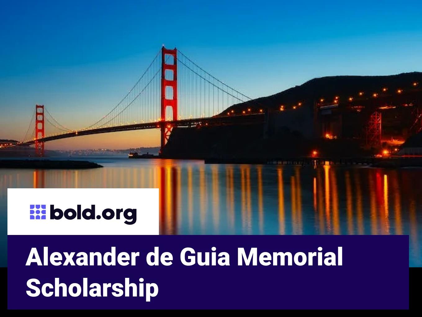 Alexander de Guia Memorial Scholarship