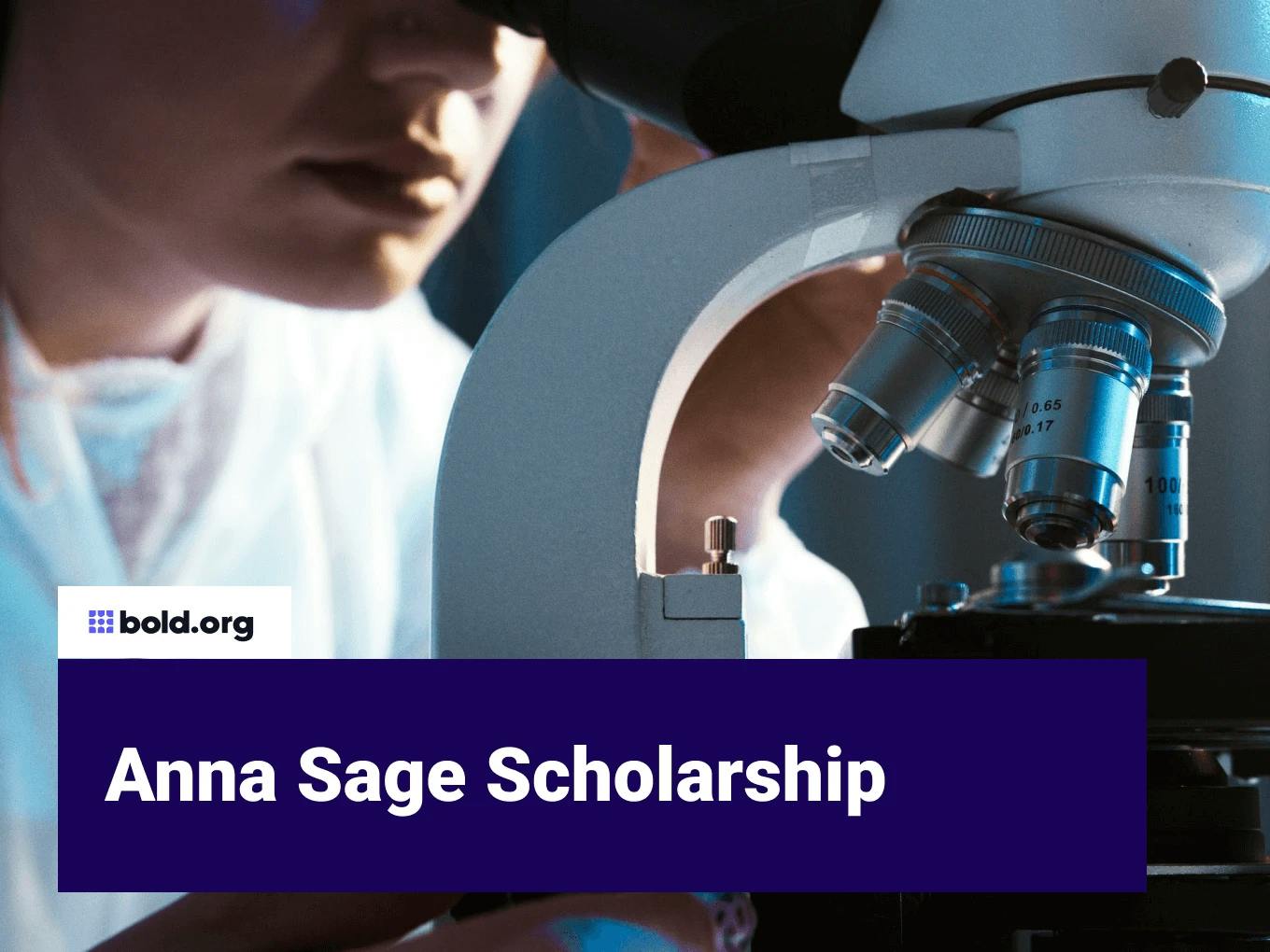 Anna Sage Scholarship