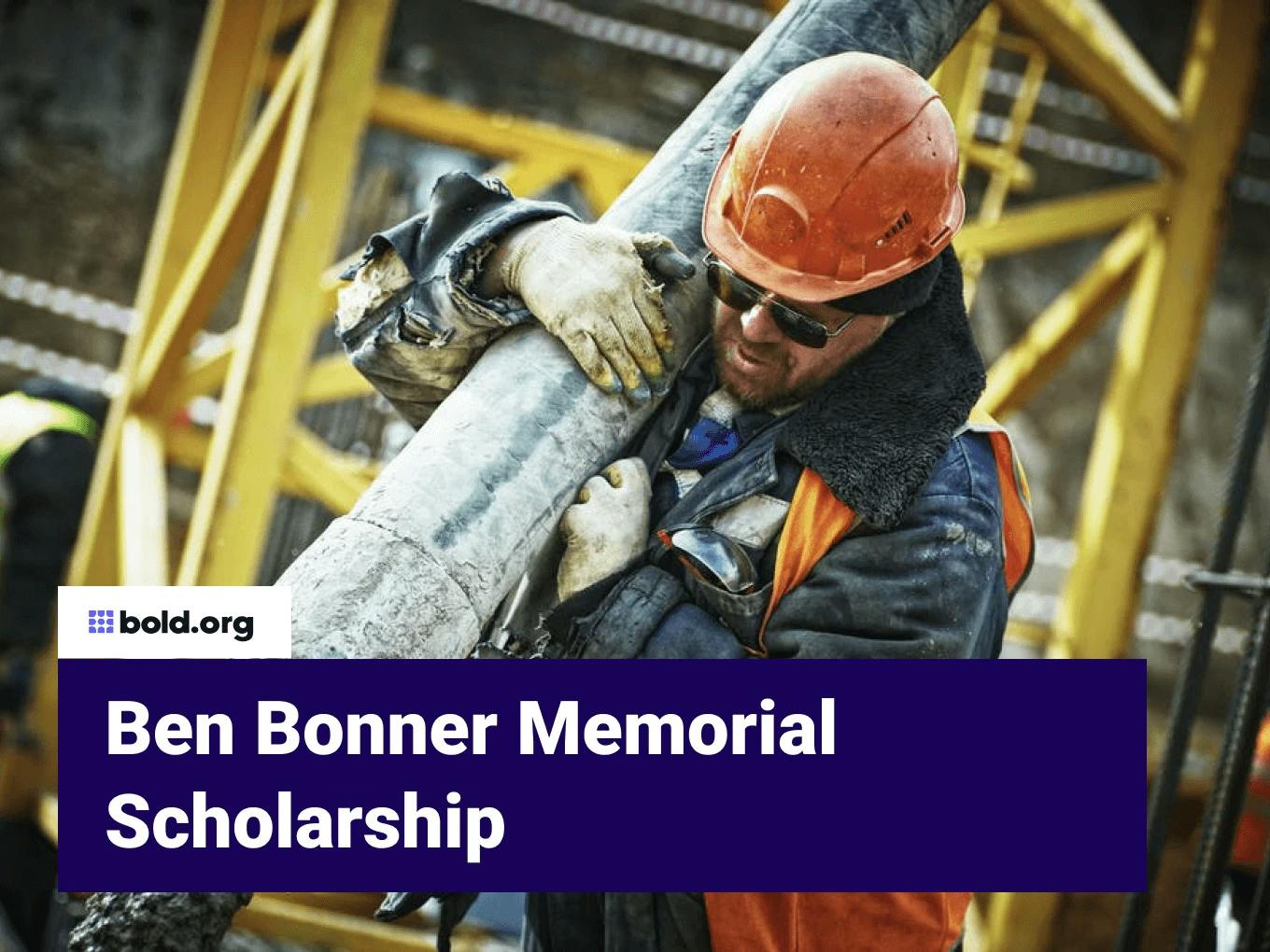 Ben Bonner Memorial Scholarship
