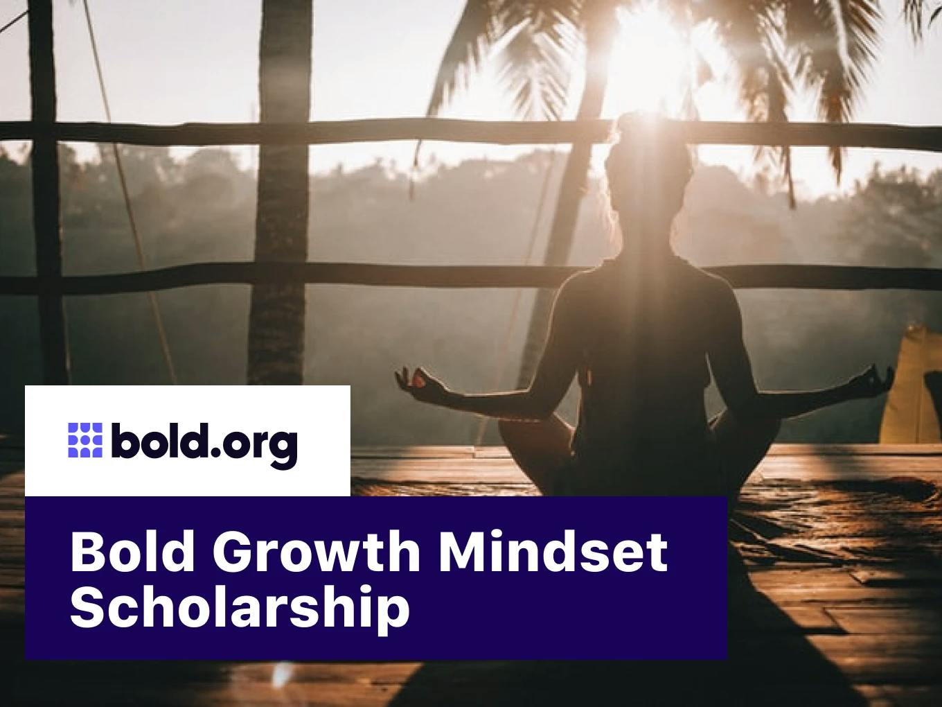 Bold Growth Mindset Scholarship