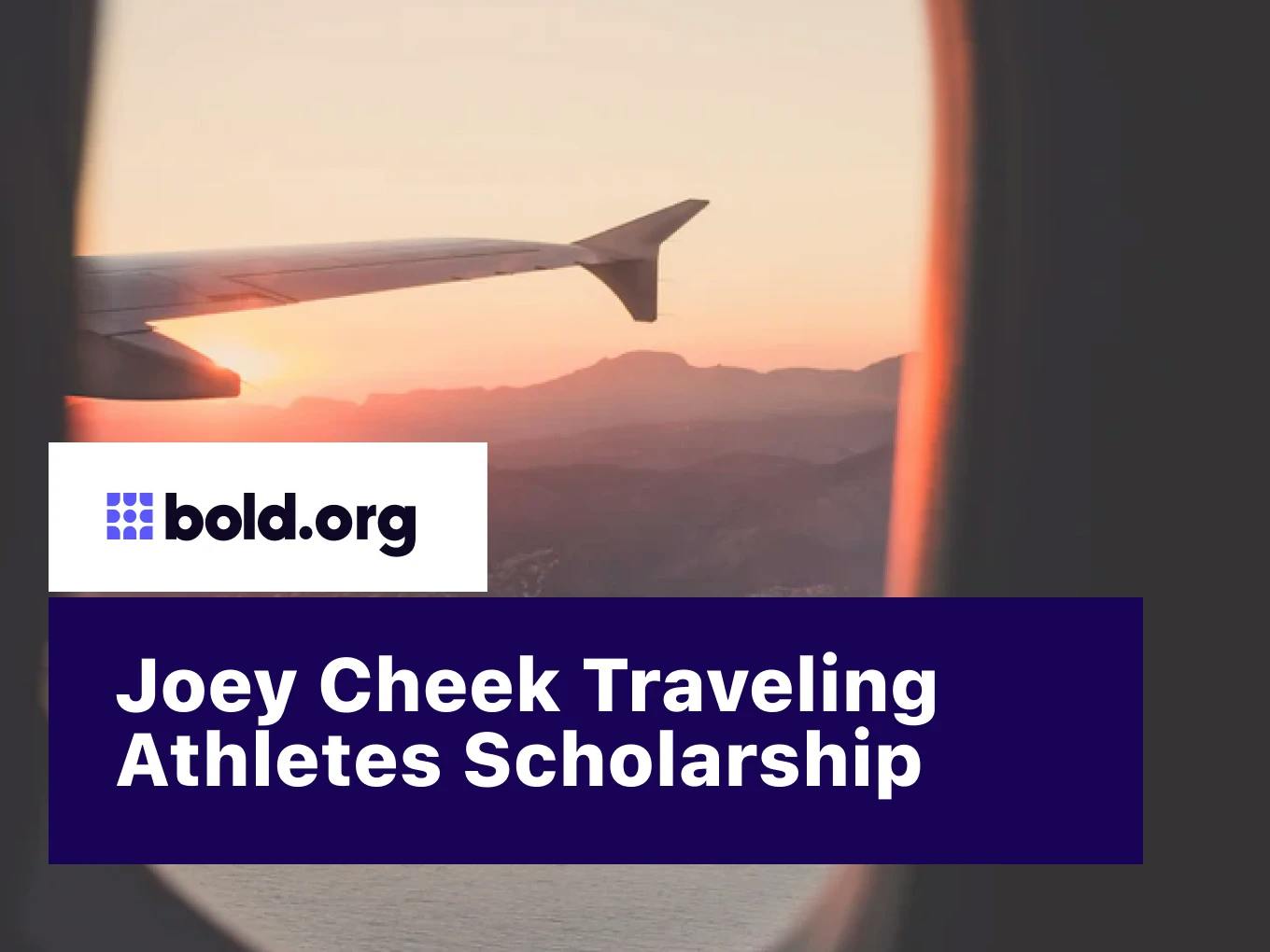 Joey Cheek Traveling Athletes Scholarship