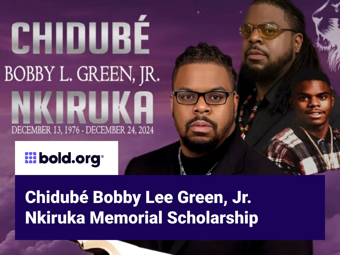 Chidubé Bobby Lee Green, Jr. Nkiruka Memorial Scholarship