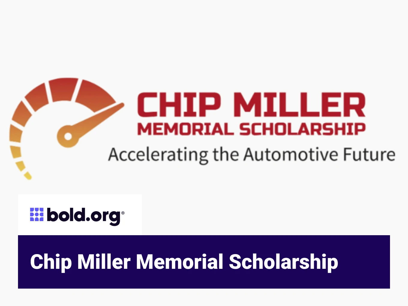 Chip Miller Memorial Scholarship