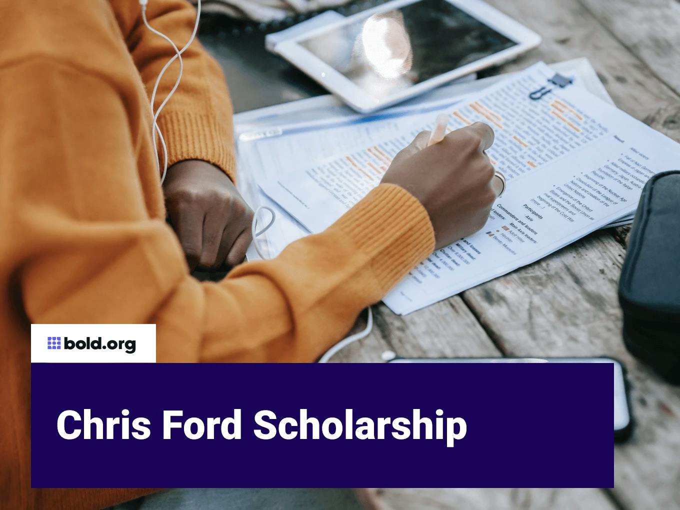 Chris Ford Scholarship