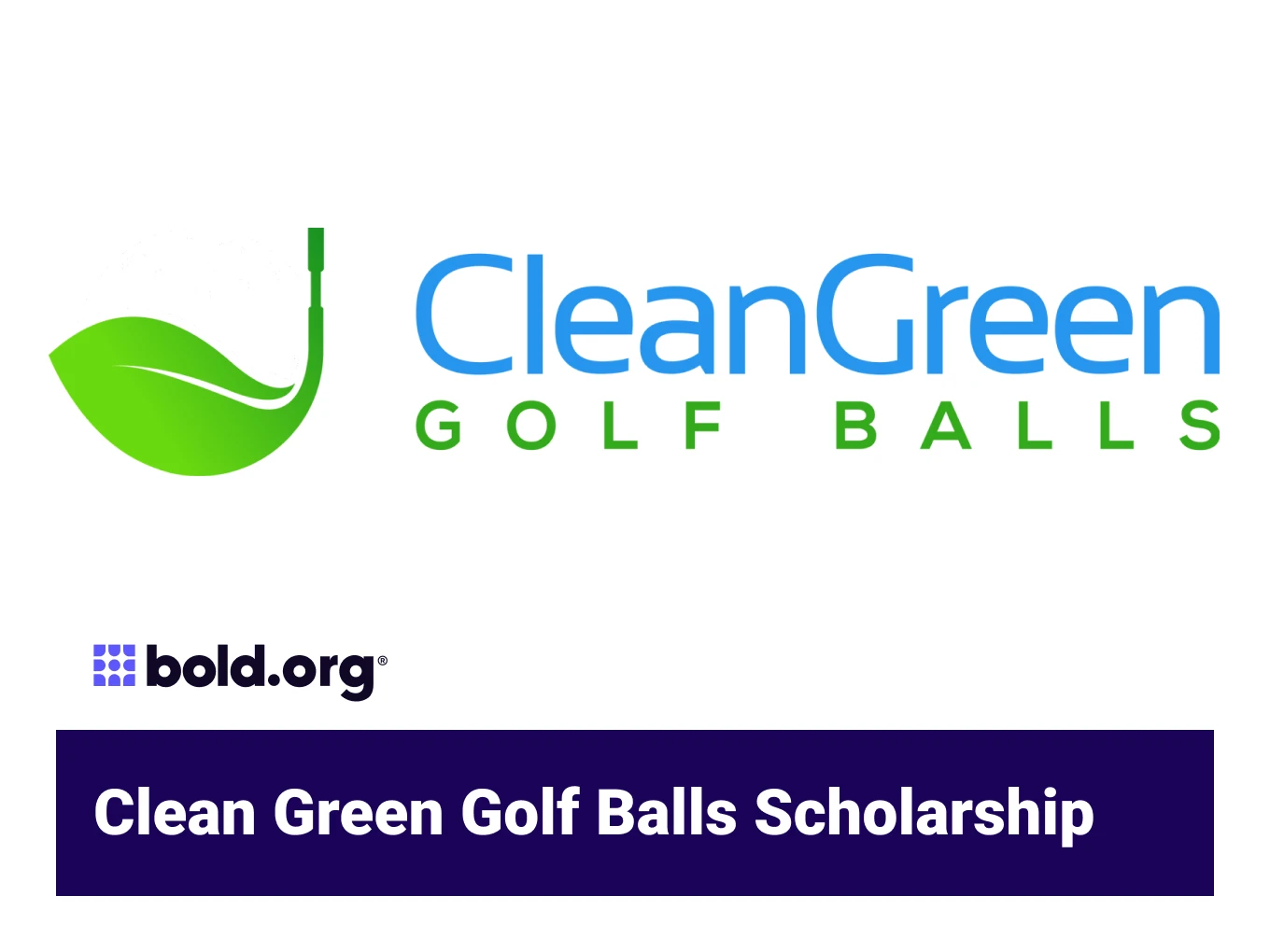 Clean Green Golf Balls Scholarship