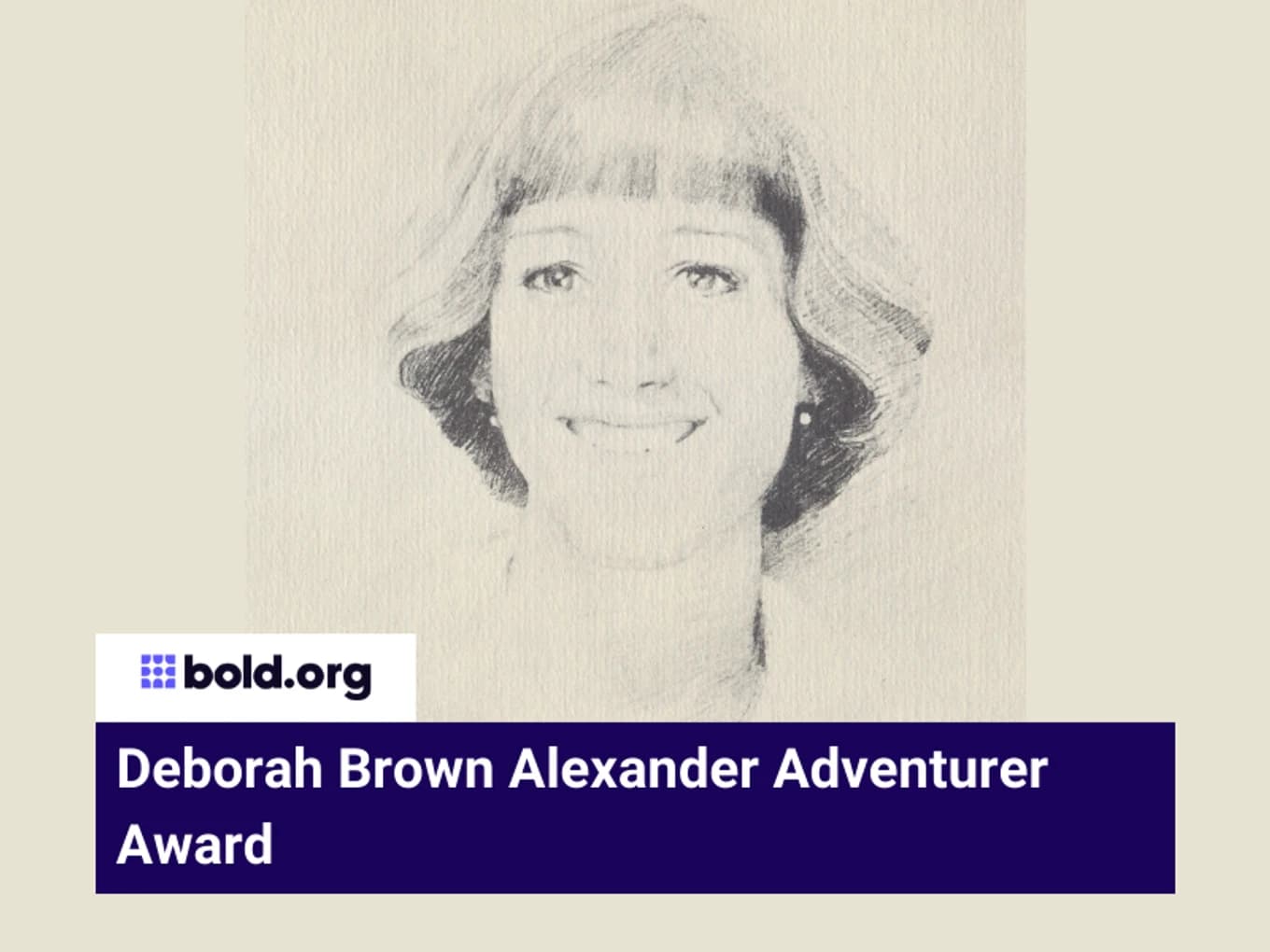 Deborah Brown Alexander Adventurer Award