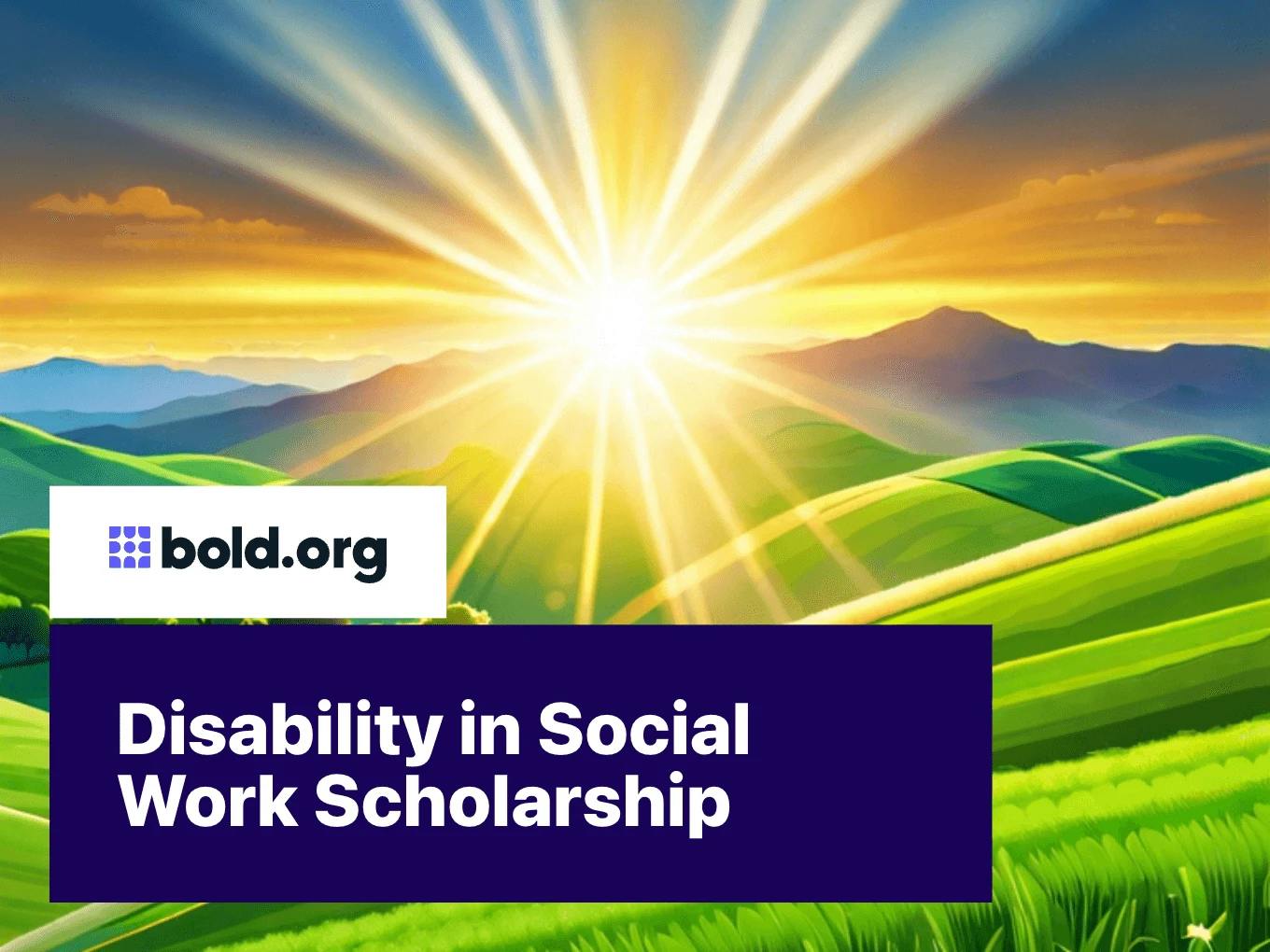 Disability in Social Work Scholarship