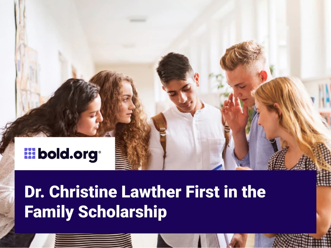 Dr. Christine Lawther First in the Family Scholarship