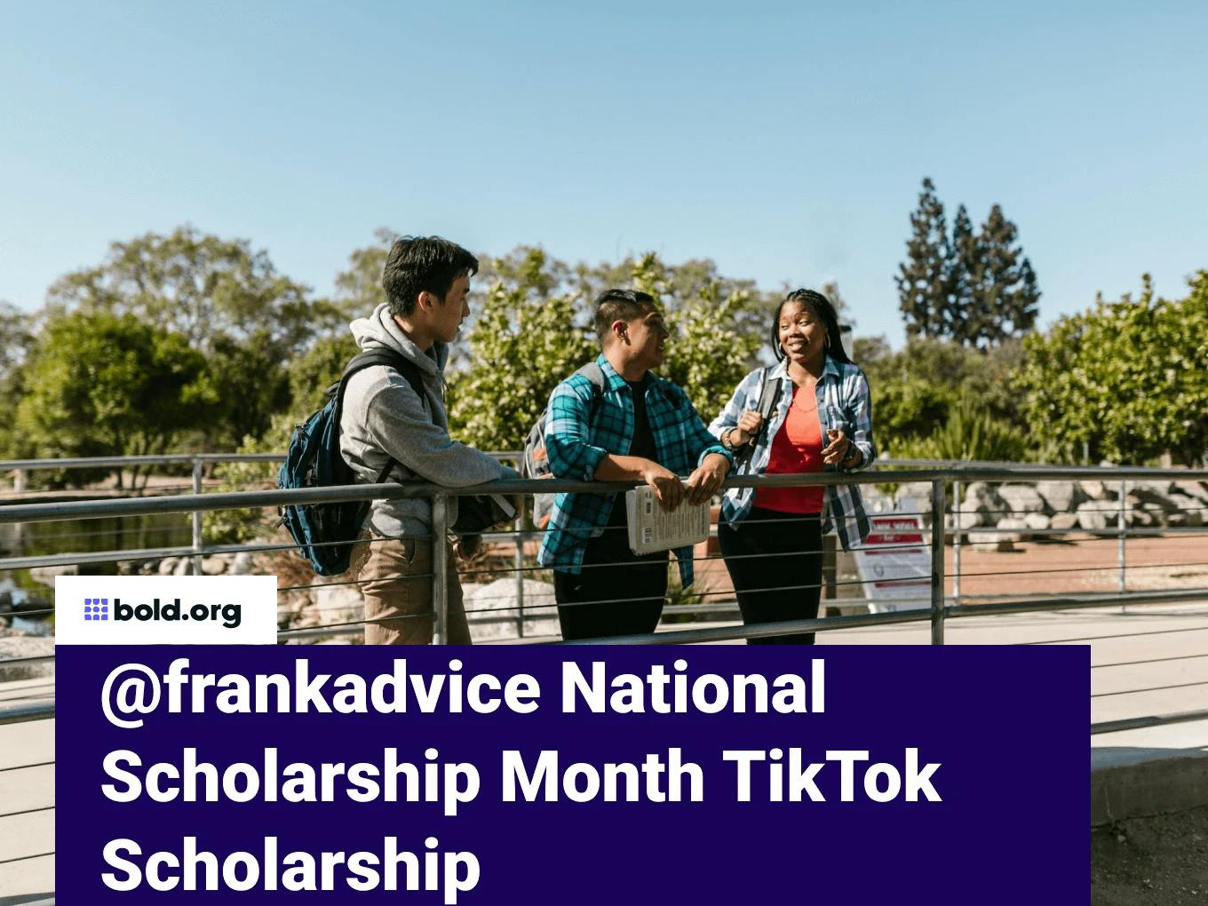 @frankadvice National Scholarship Month TikTok Scholarship