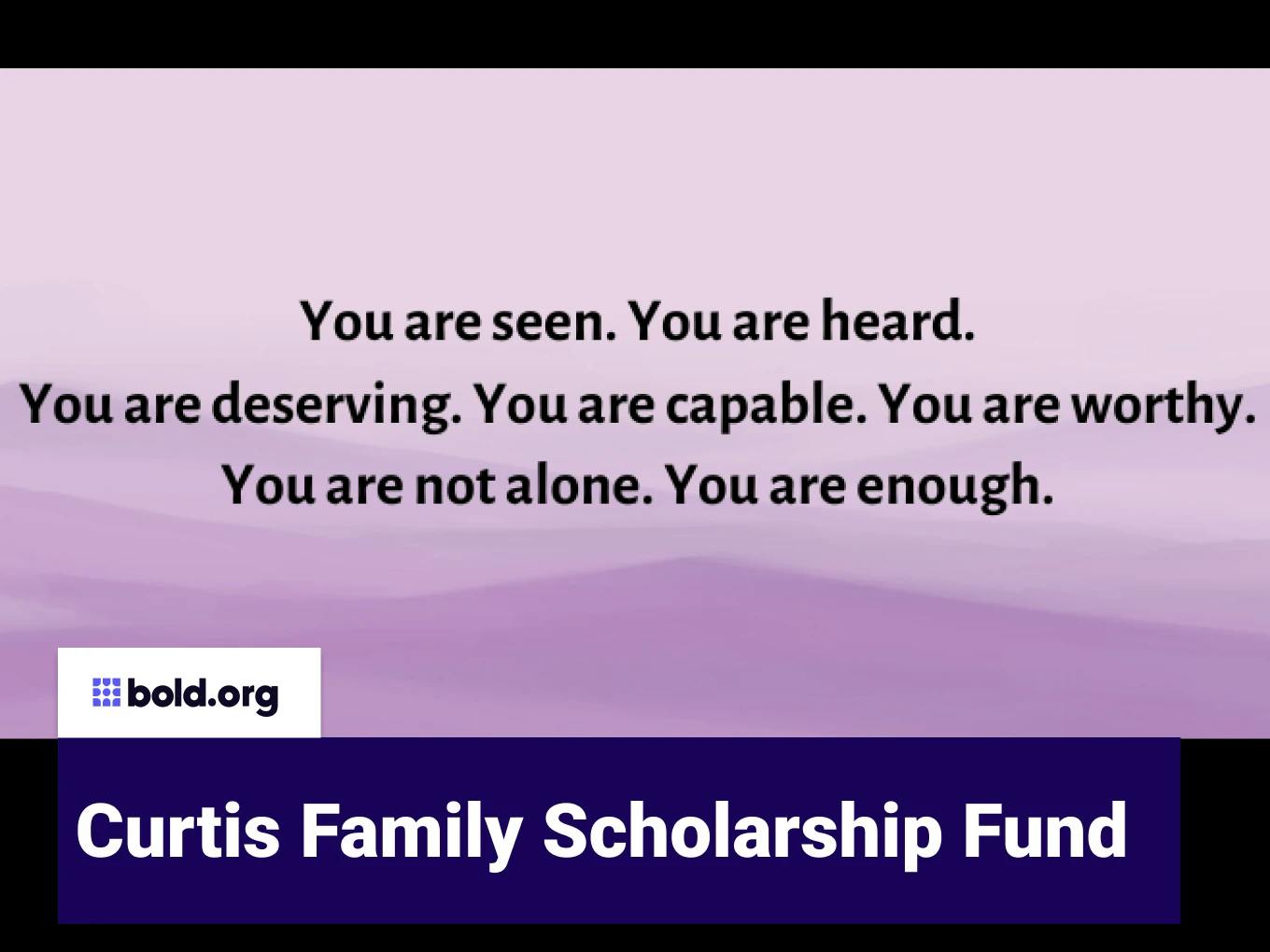 Curtis Family Scholarship Fund