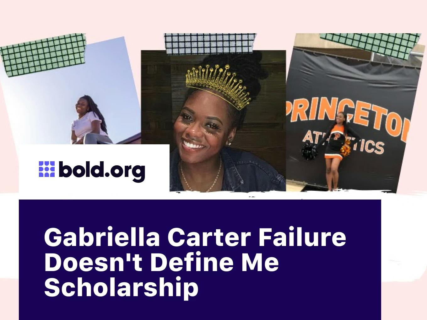 Gabriella Carter Failure Doesn't Define Me Scholarship