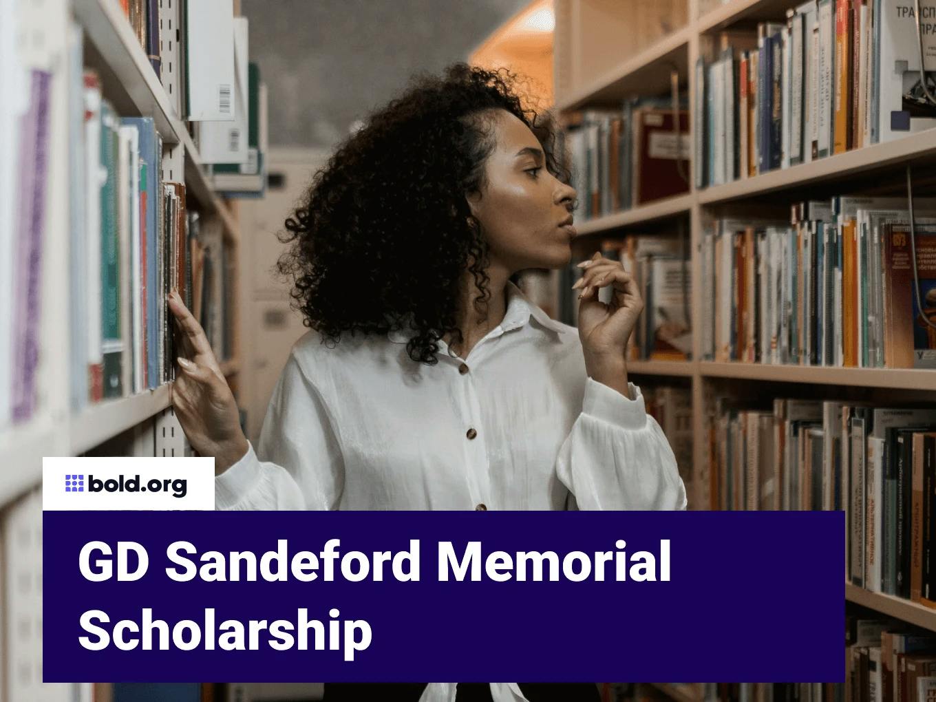 GD Sandeford Memorial Scholarship
