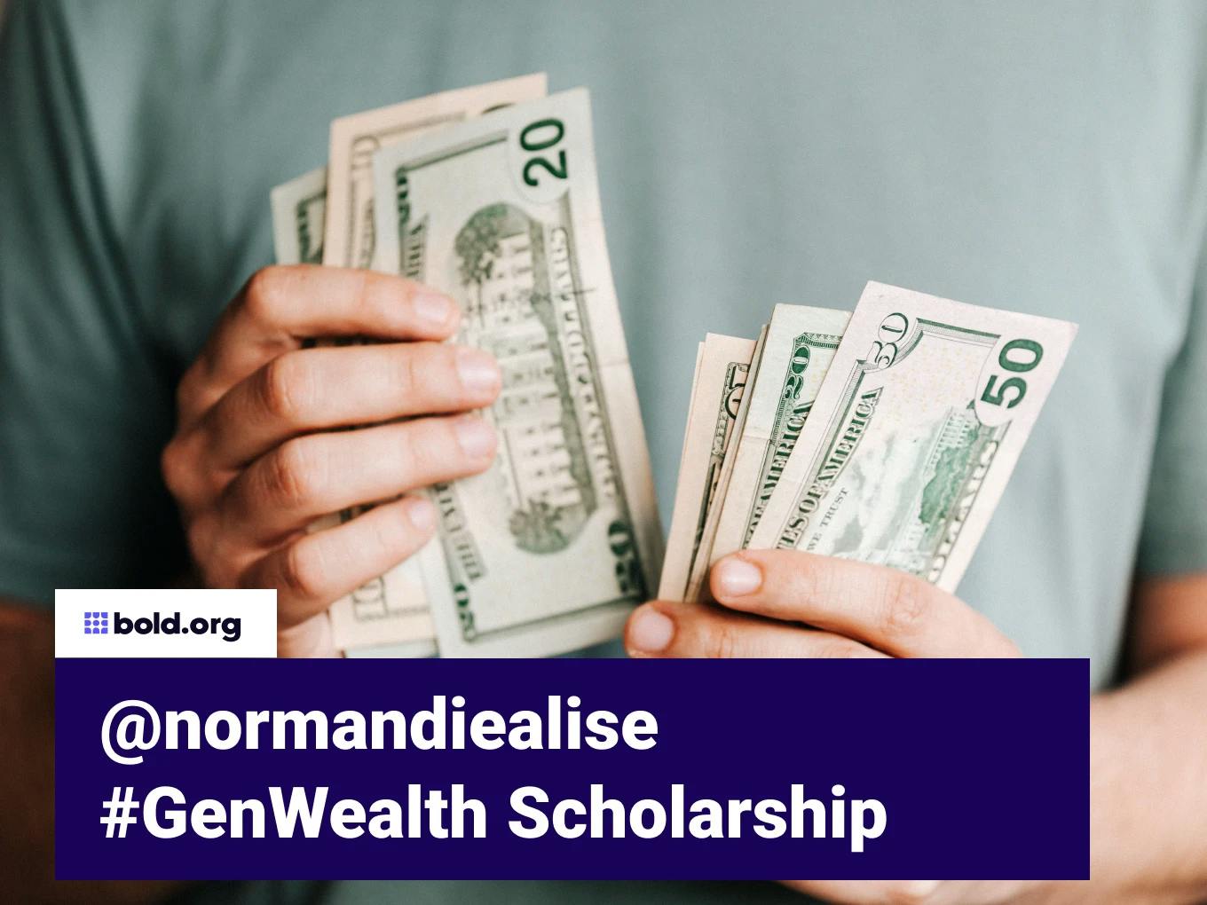 @normandiealise #GenWealth Scholarship