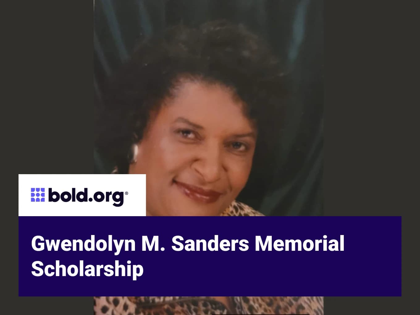Gwendolyn M. Sanders Memorial Scholarship