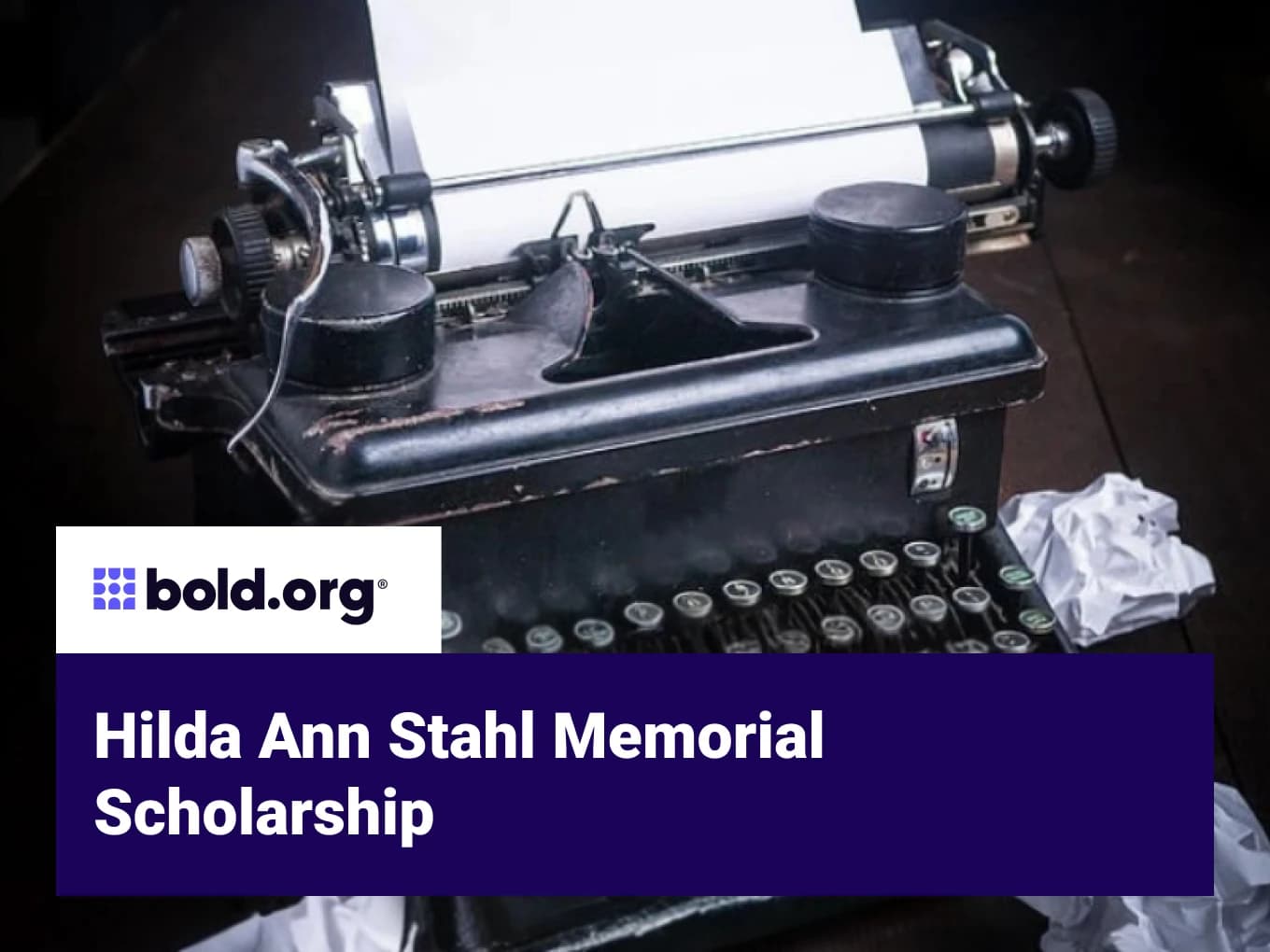 Hilda Ann Stahl Memorial Scholarship