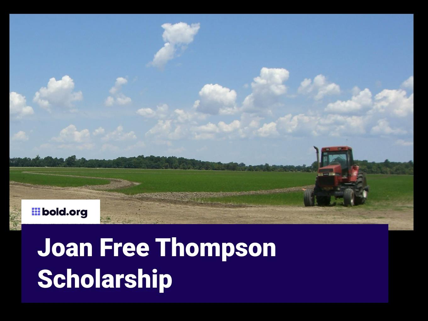 Joan Free Thompson Scholarship