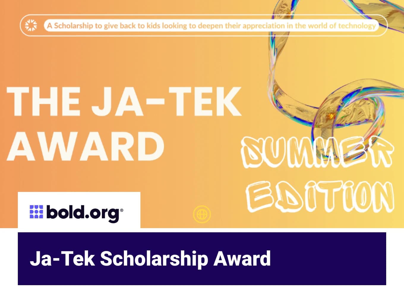 Ja-Tek Scholarship Award