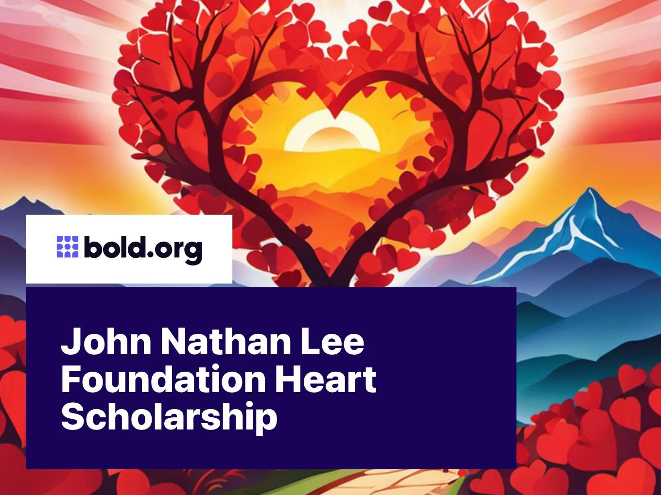 John Nathan Lee Foundation Heart Scholarship