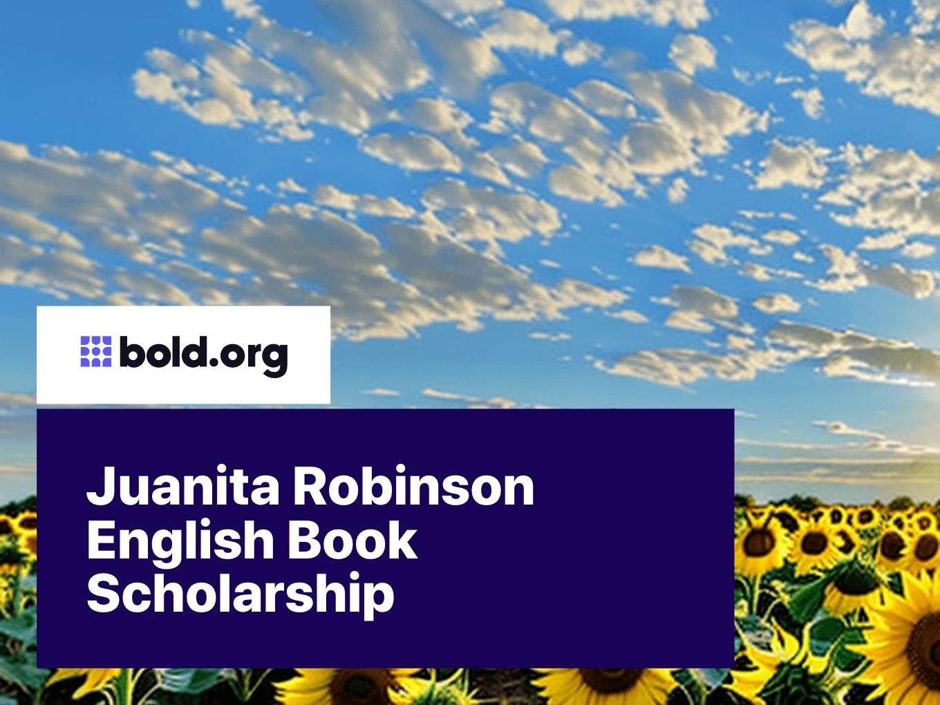 Juanita Robinson English Book Scholarship
