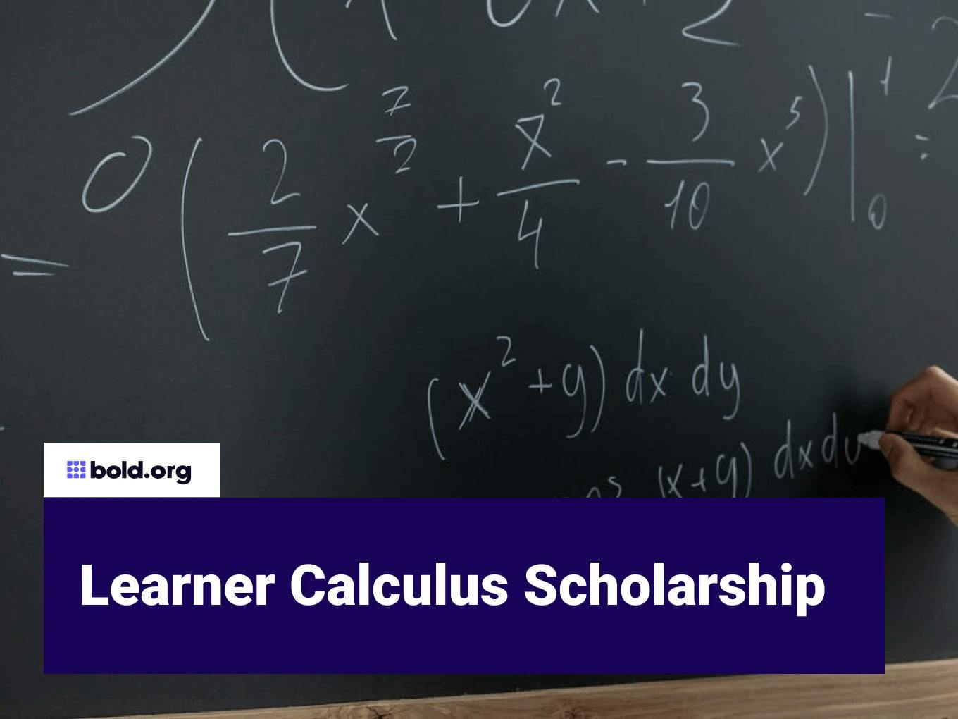 Learner Calculus Scholarship