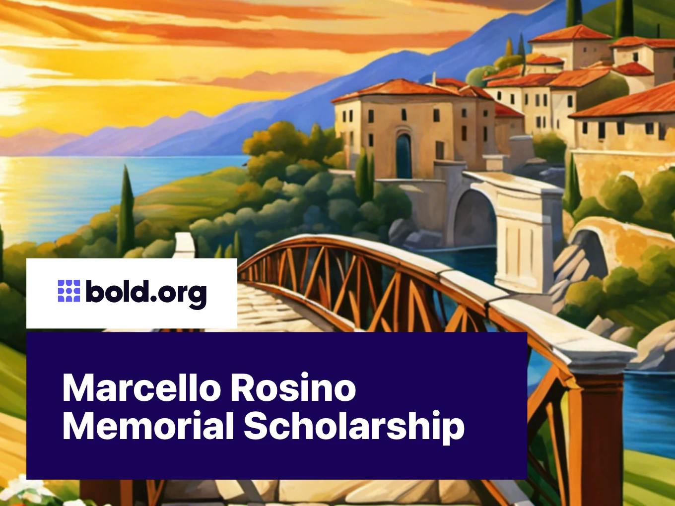 Marcello Rosino Memorial Scholarship