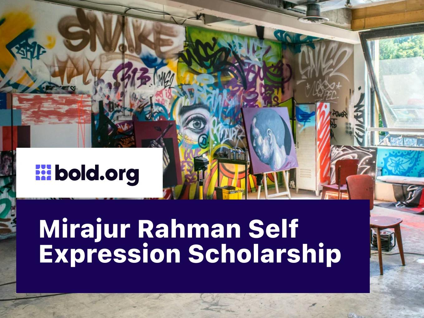 Mirajur Rahman Self Expression Scholarship