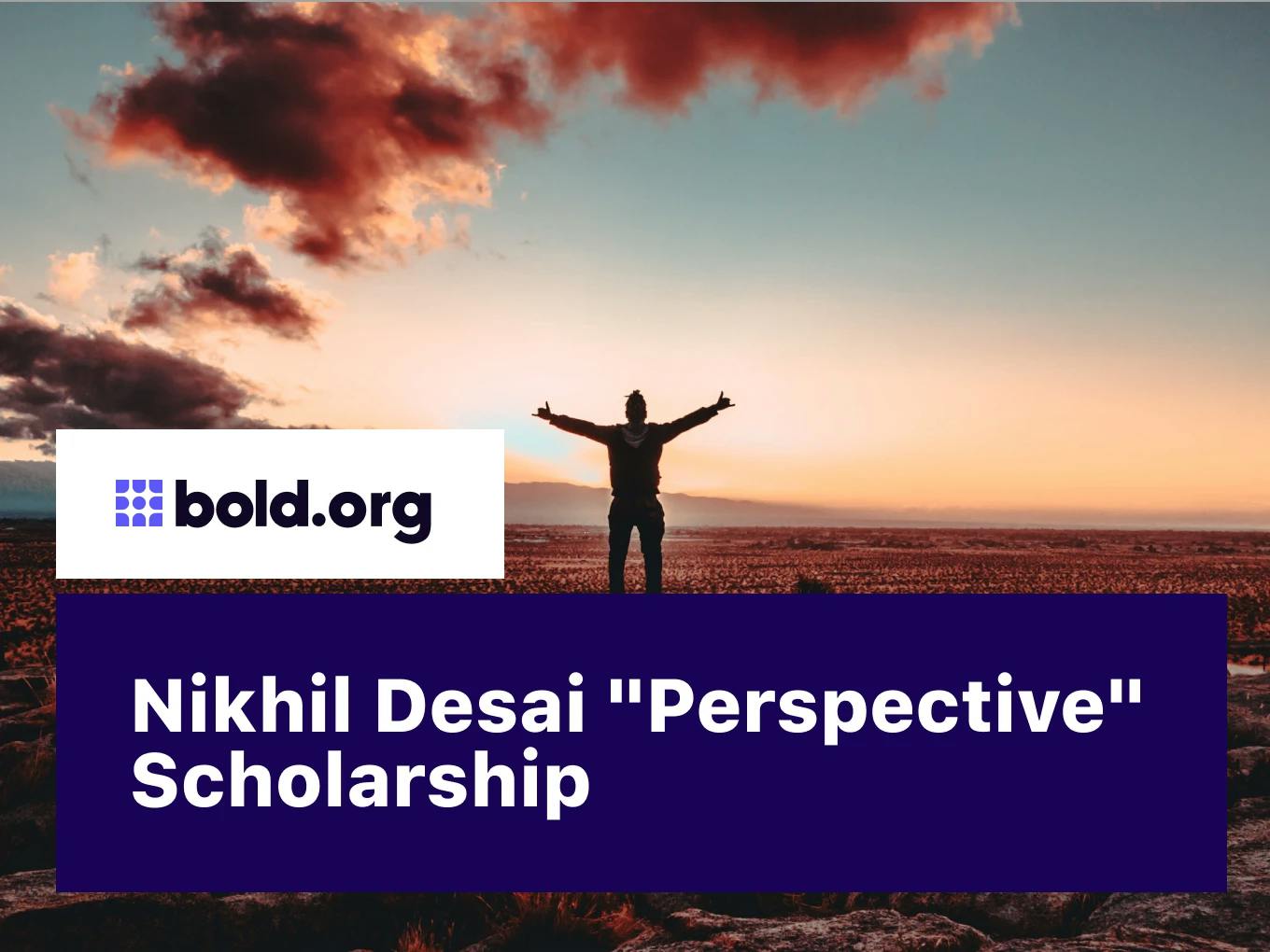 Nikhil Desai "Perspective" Scholarship