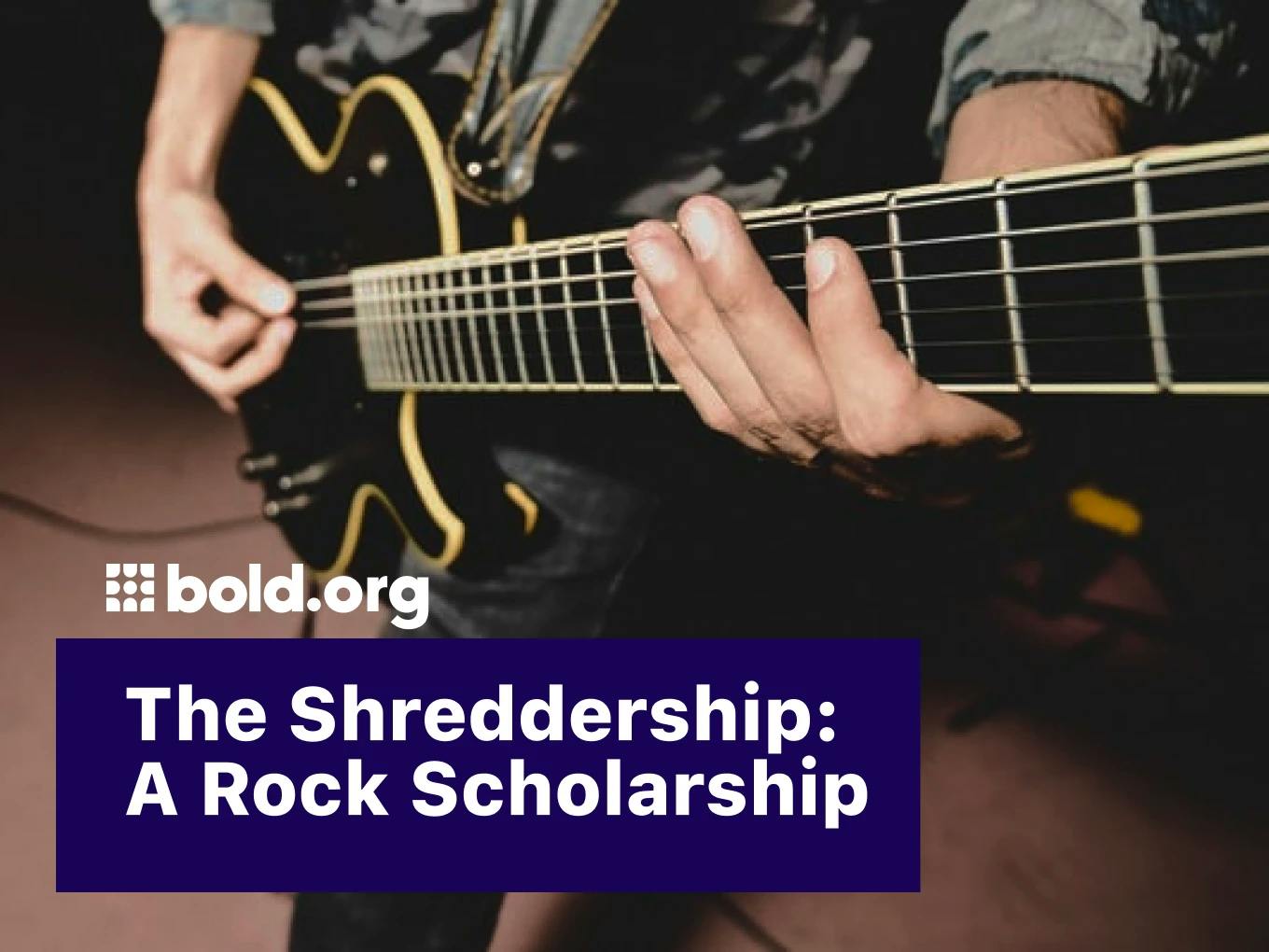 Shreddership: A Music Scholarship
