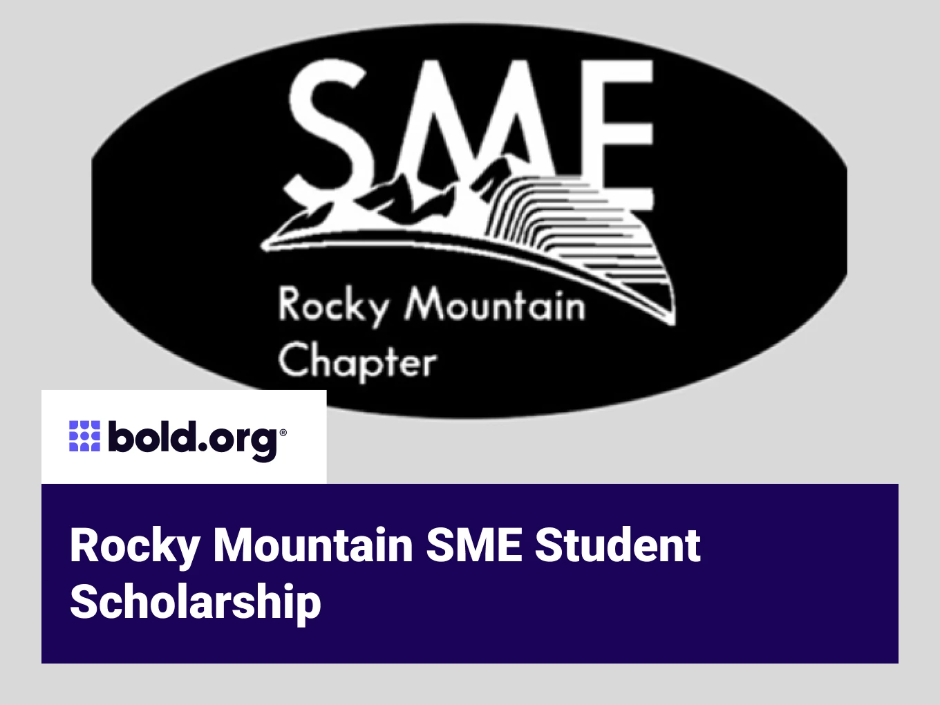 Rocky Mountain SME Student Scholarship