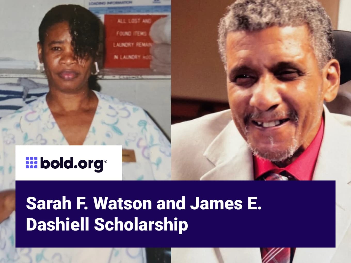 Sarah F. Watson and James E. Dashiell Scholarship
