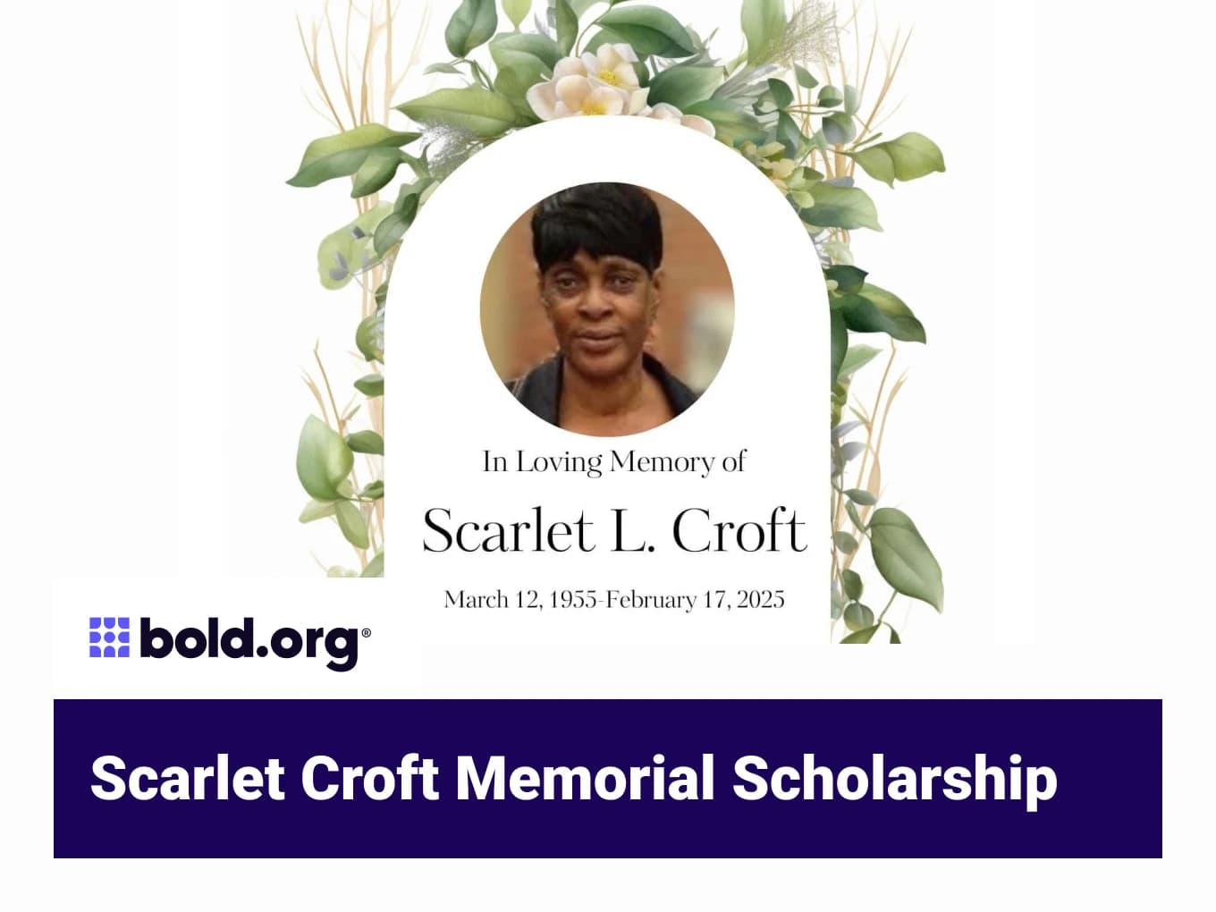 Scarlet Croft Memorial Scholarship
