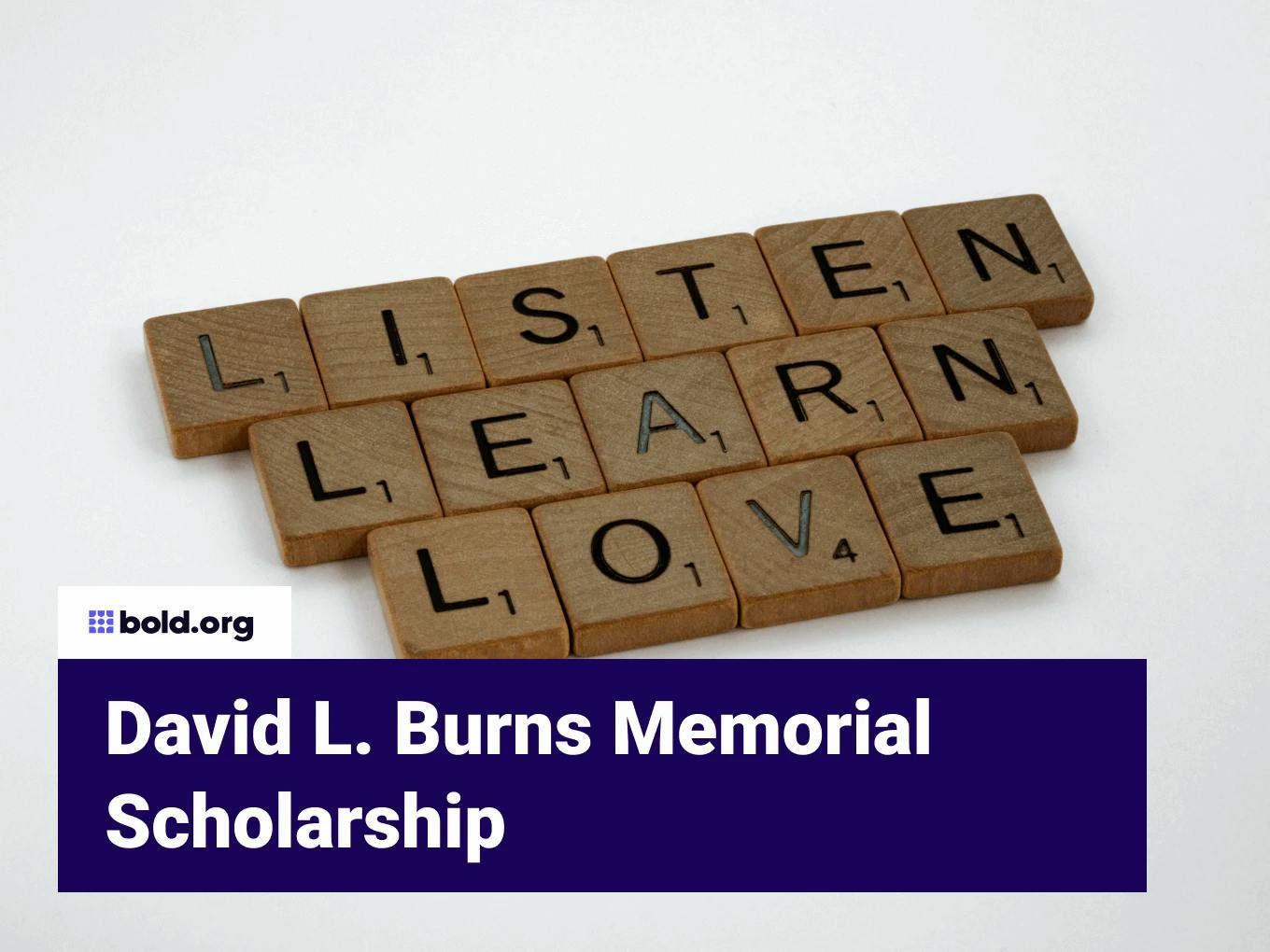 David L. Burns Memorial Scholarship