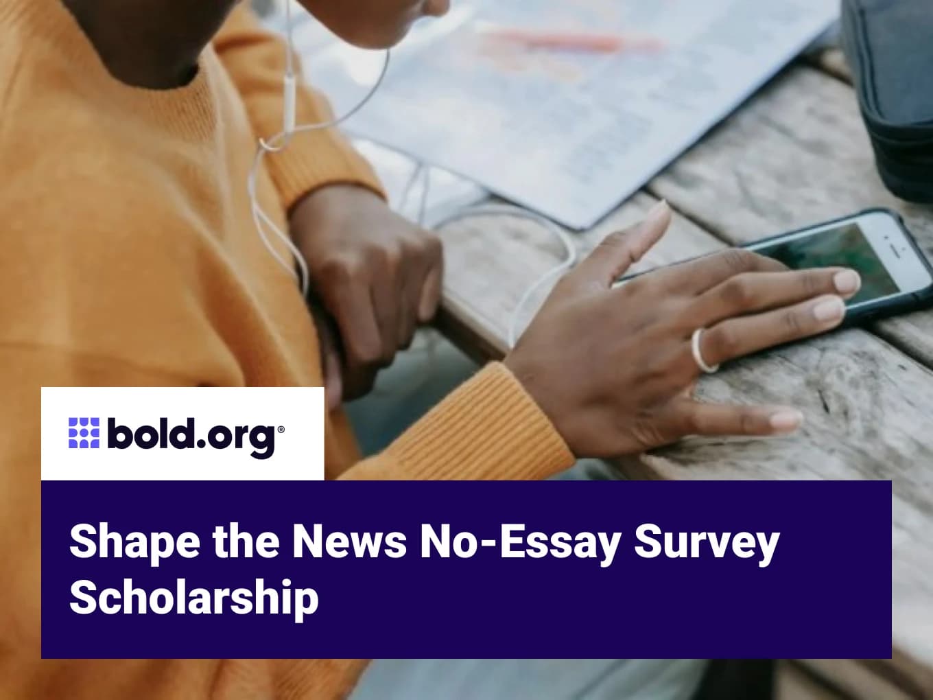 Shape the News No-Essay Survey Scholarship