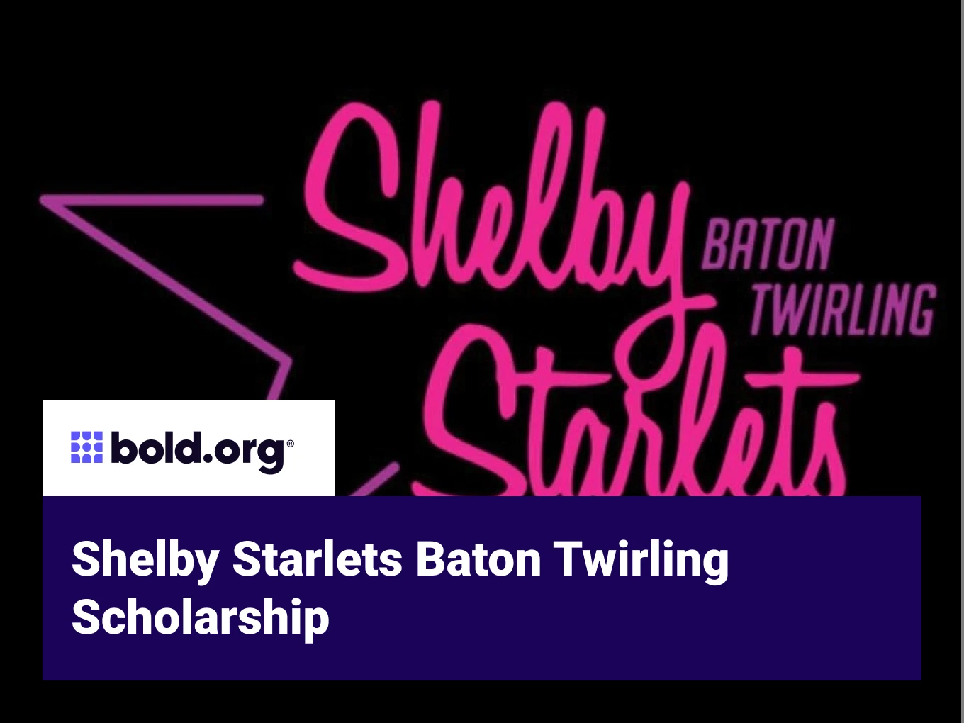 Shelby Starlets Baton Twirling Scholarship