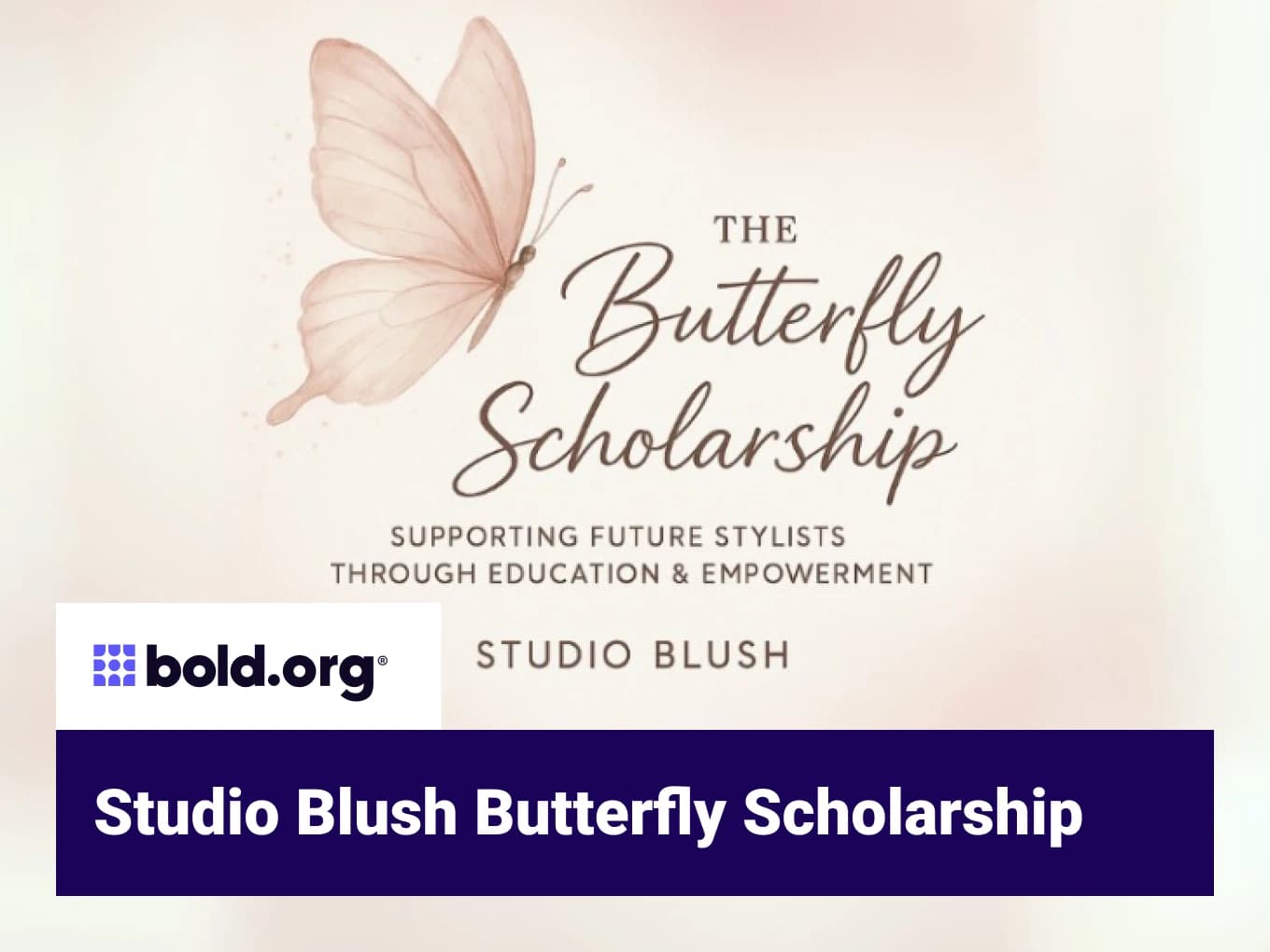Studio Blush Butterfly Scholarship