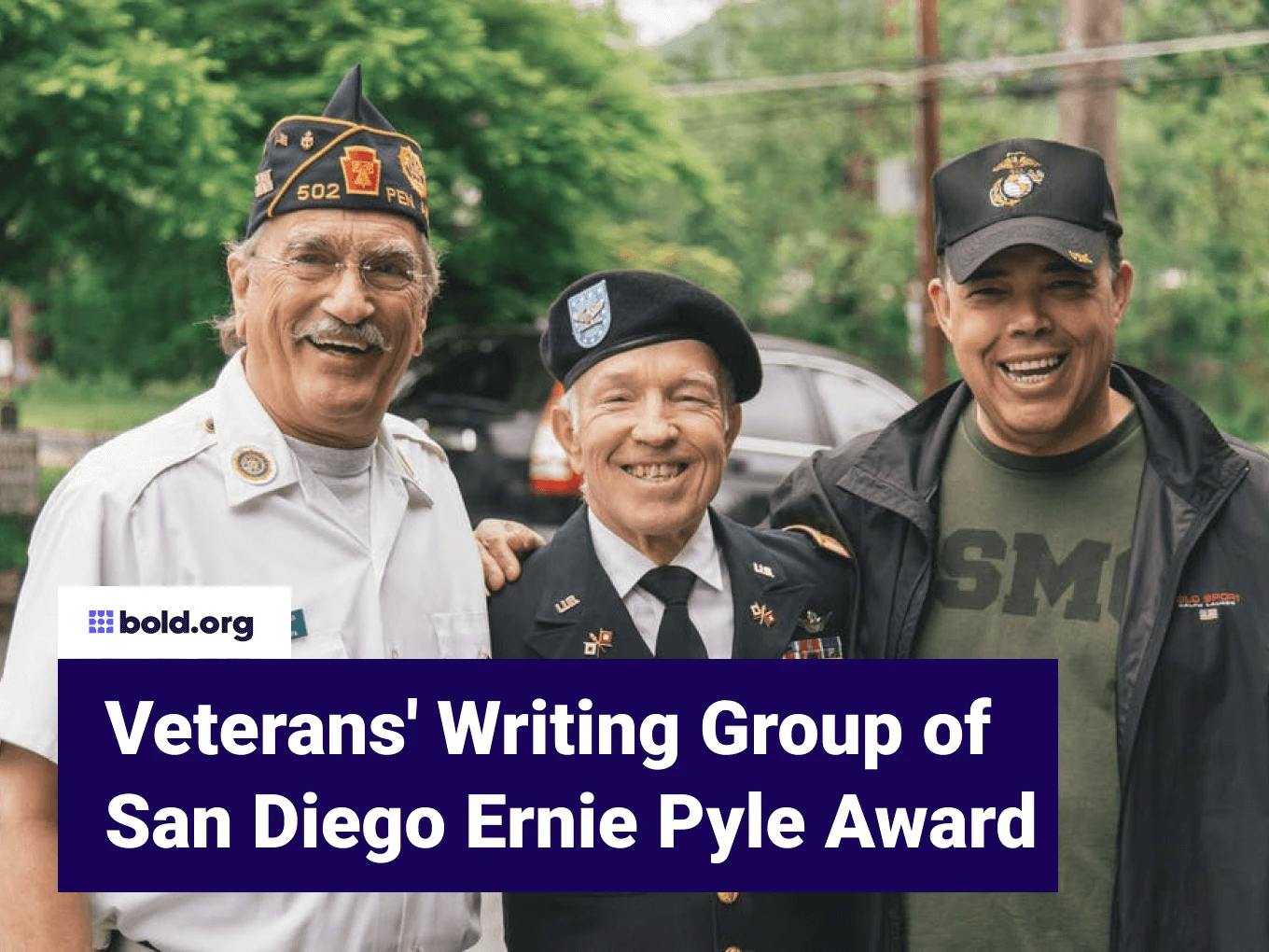 Veterans Writing Group of San Diego Ernie Pyle Award